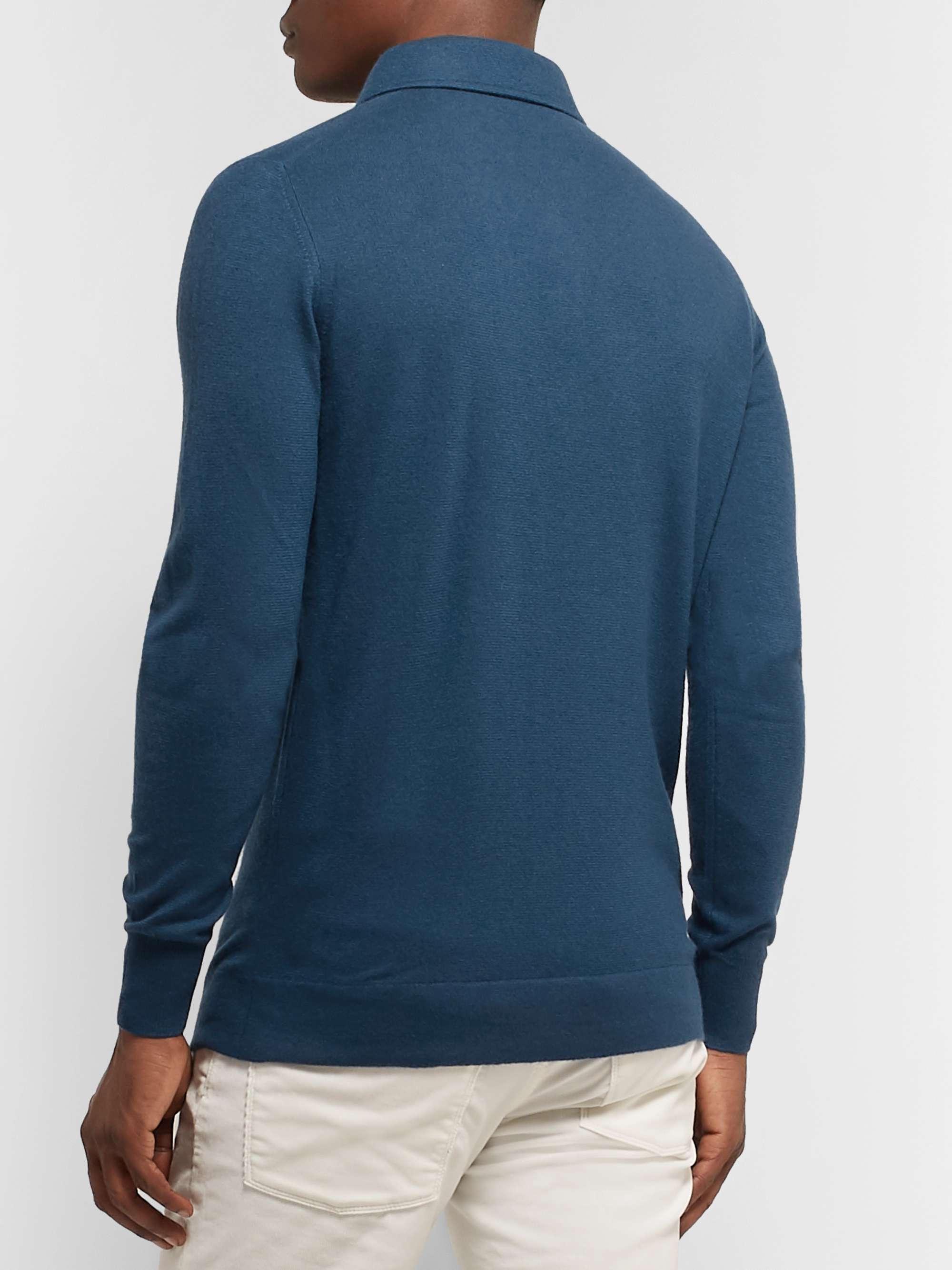 LORO PIANA Baby Cashmere Polo Shirt