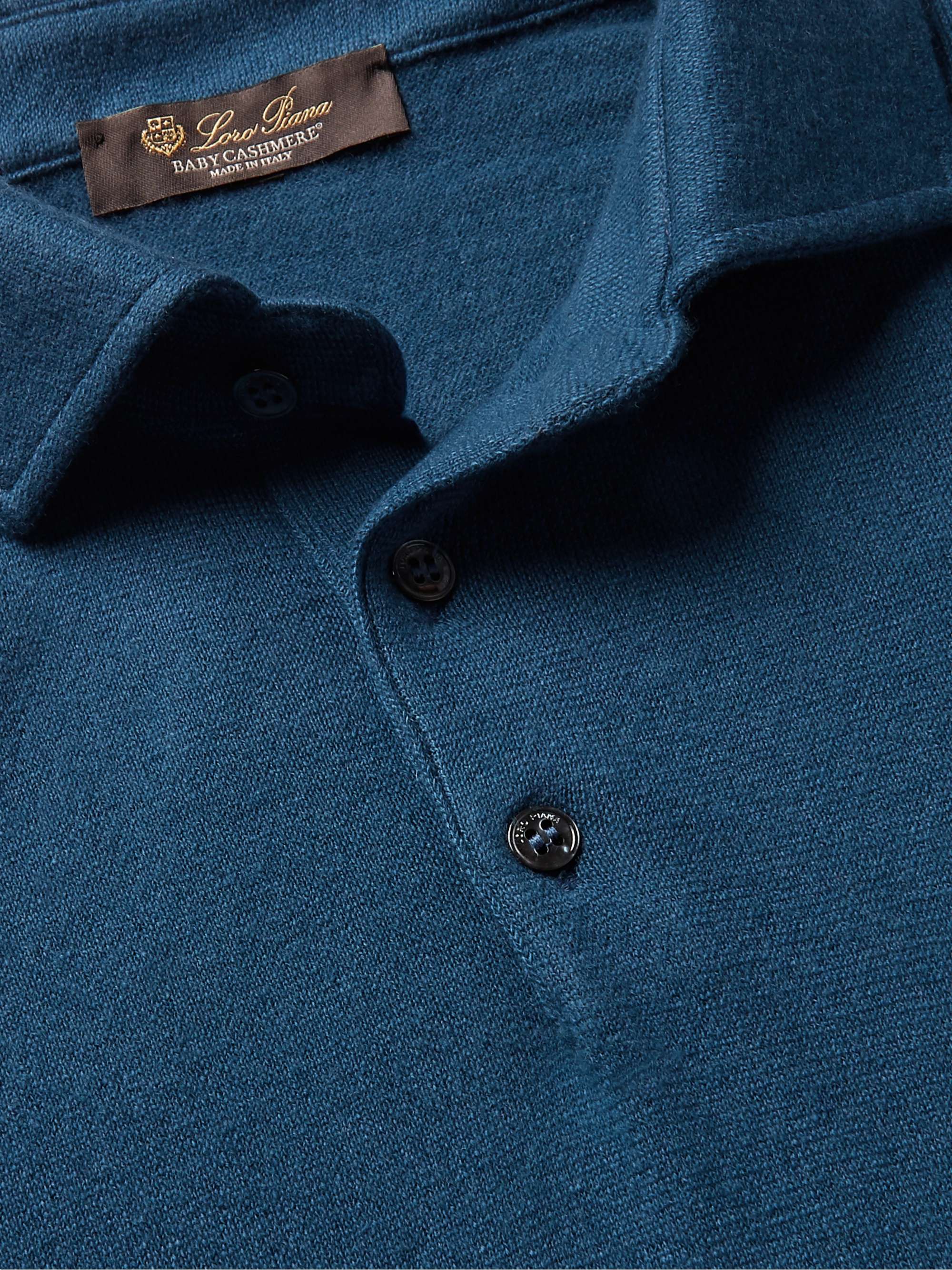 LORO PIANA Baby Cashmere Polo Shirt