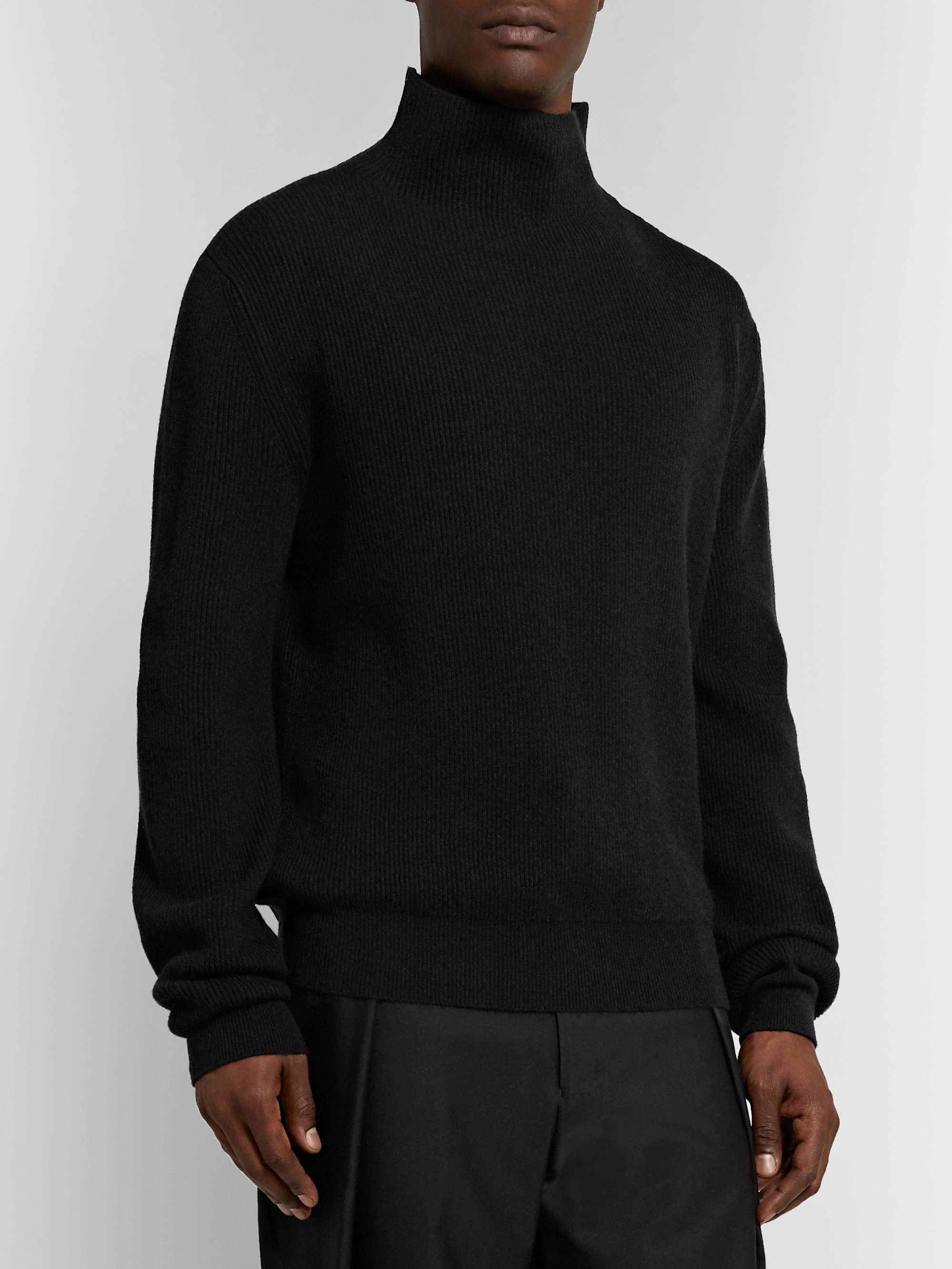 THE ROW Daniel Ribbed Cashmere Rollneck Sweater for Men | MR PORTER