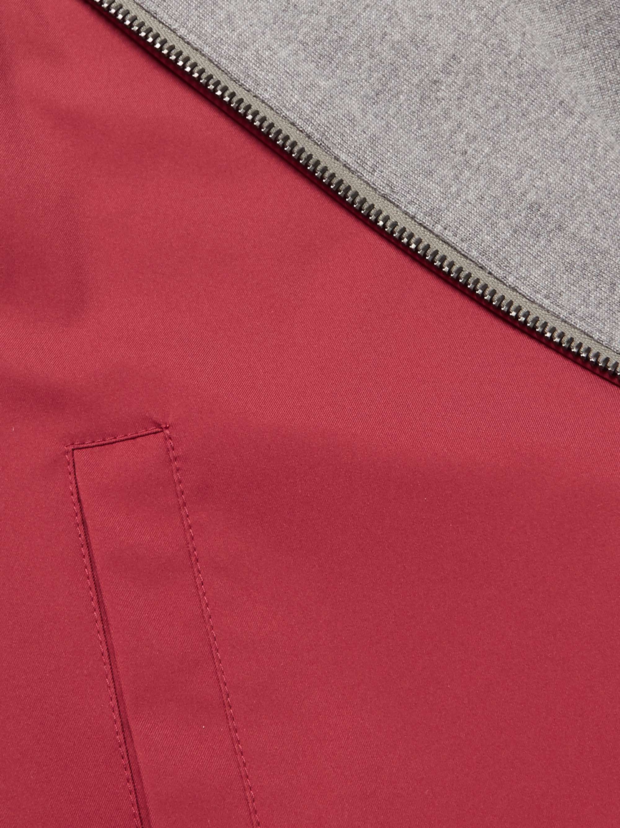 LORO PIANA Reversible Storm System Shell and Super Wish Virgin Wool Gilet