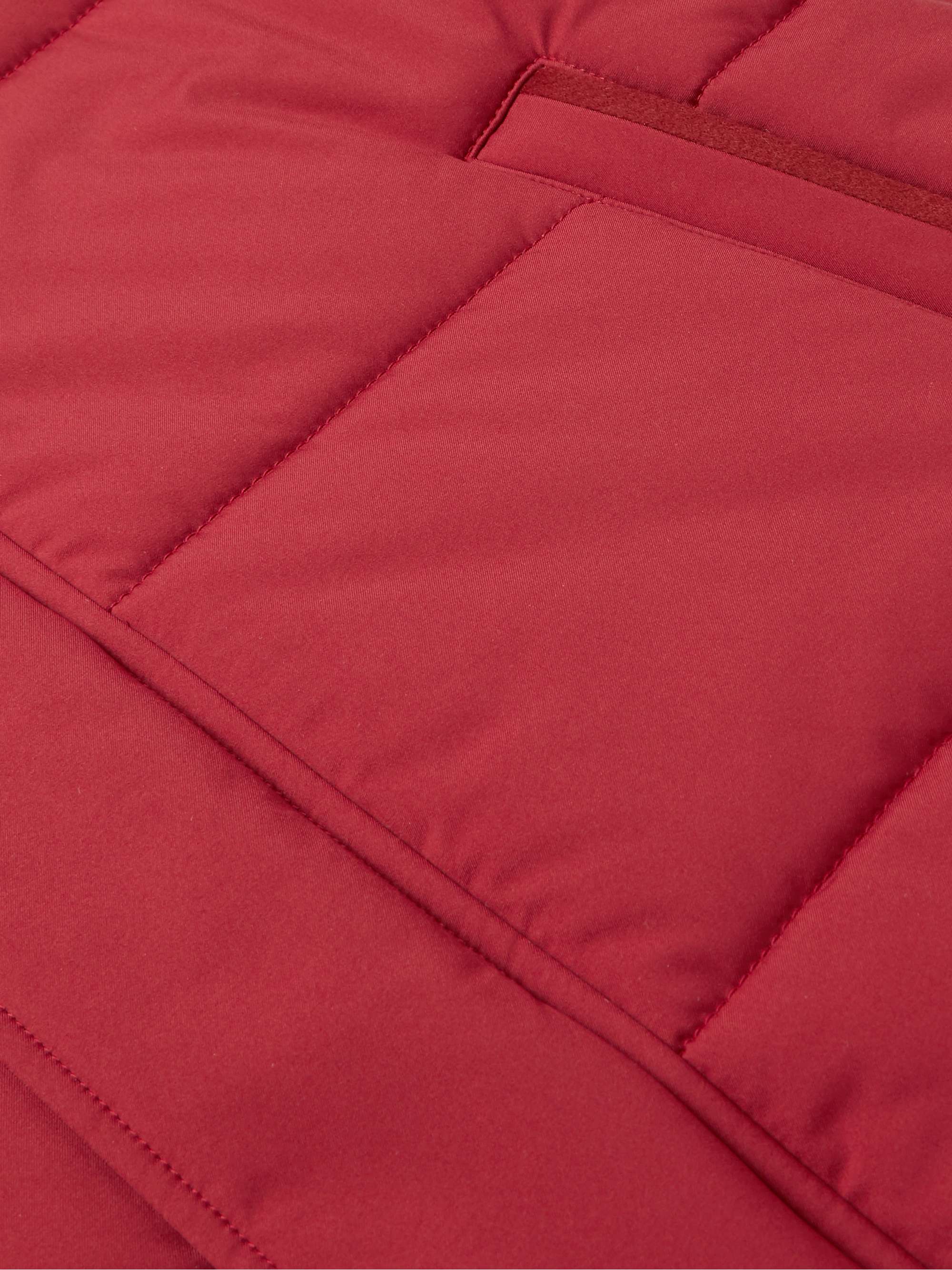 LORO PIANA Storm System Quilted Baby Cashmere and Shell Hooded Jacket