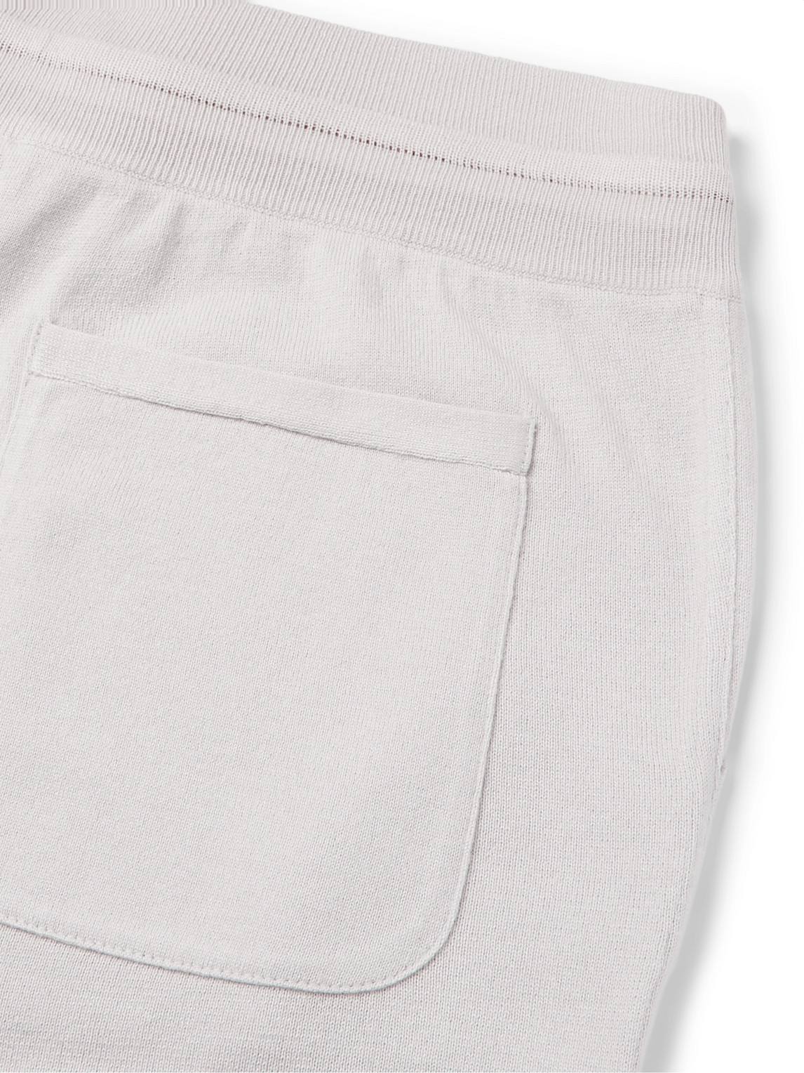 Loro Piana Tapered Cashmere And Silk-blend Sweatpants In Gray