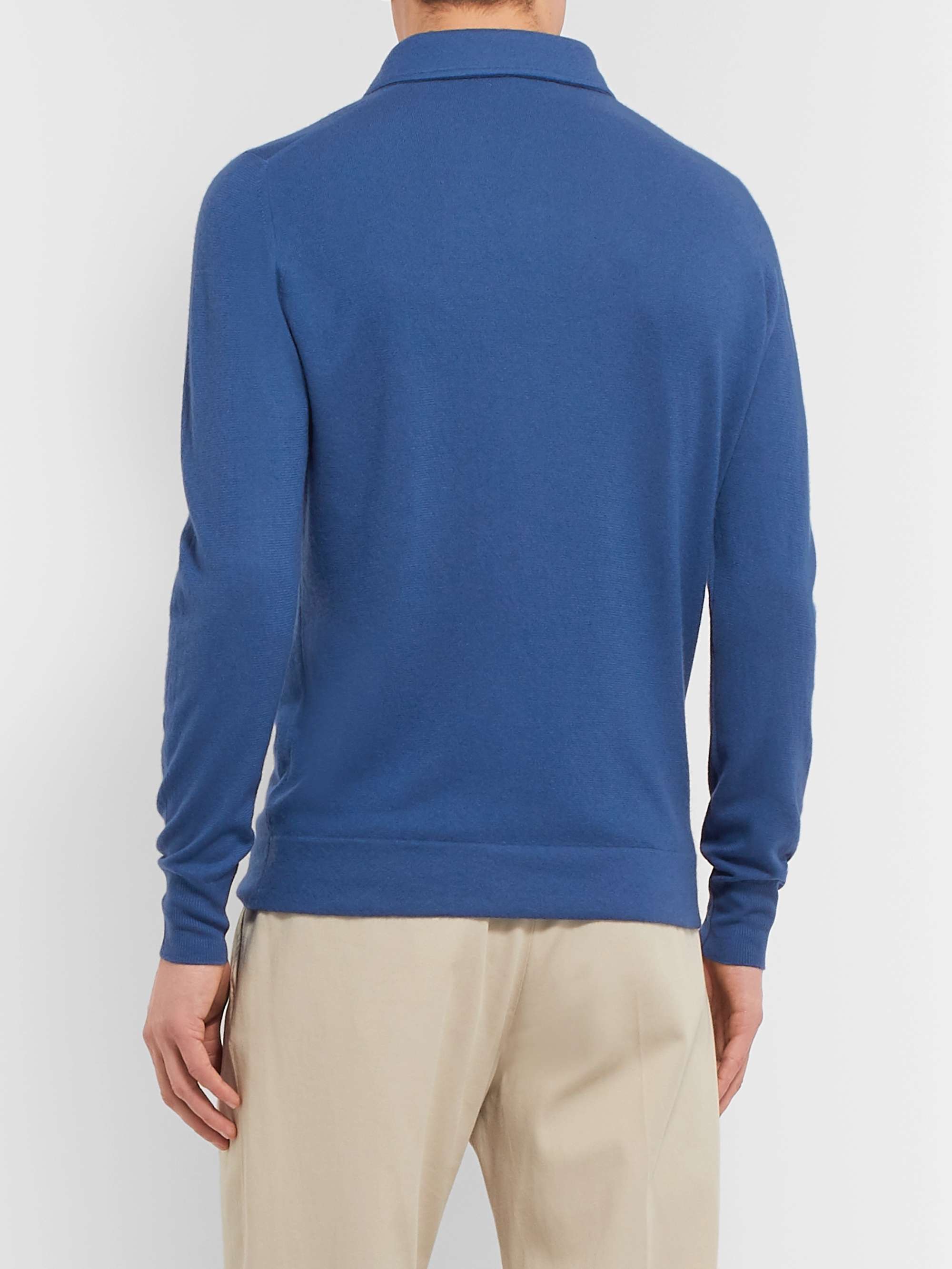 LORO PIANA Slim-Fit Baby Cashmere Polo Shirt