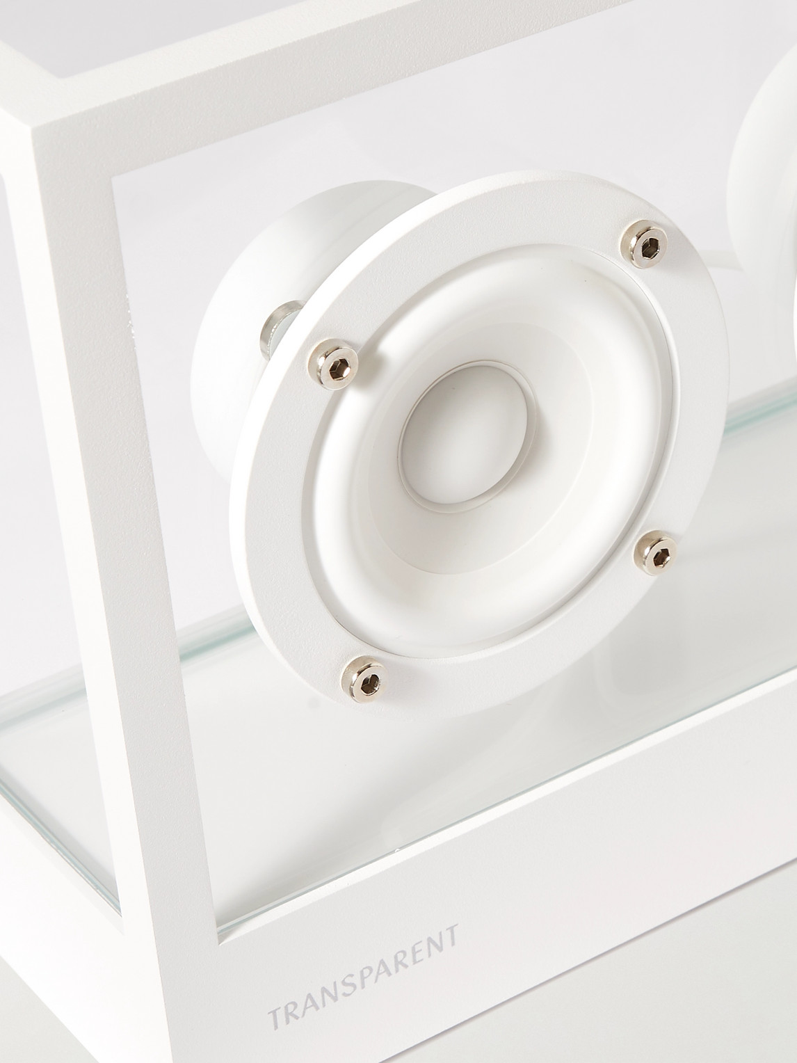 Transparent Speaker Small  In White