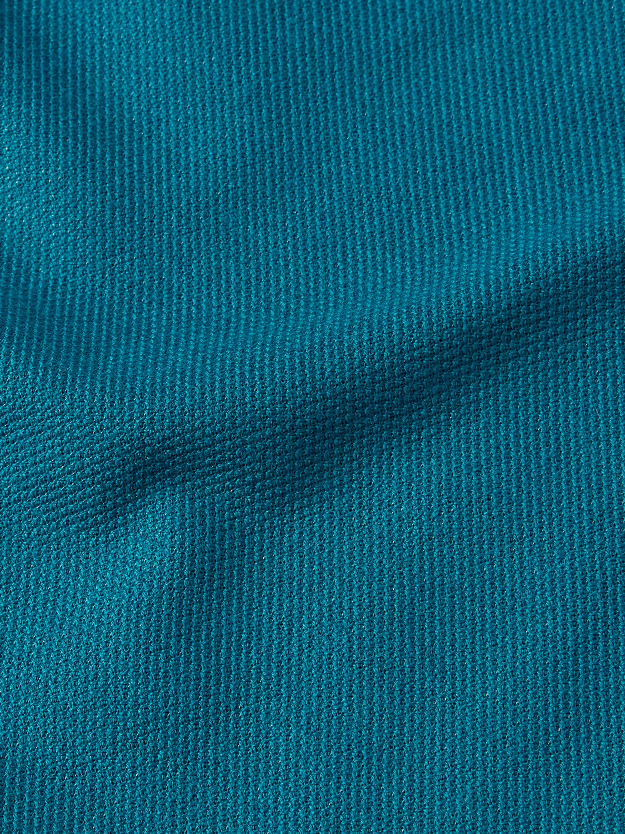 LORO PIANA Contrast-Tipped Stretch-Cotton Piqué Polo Shirt