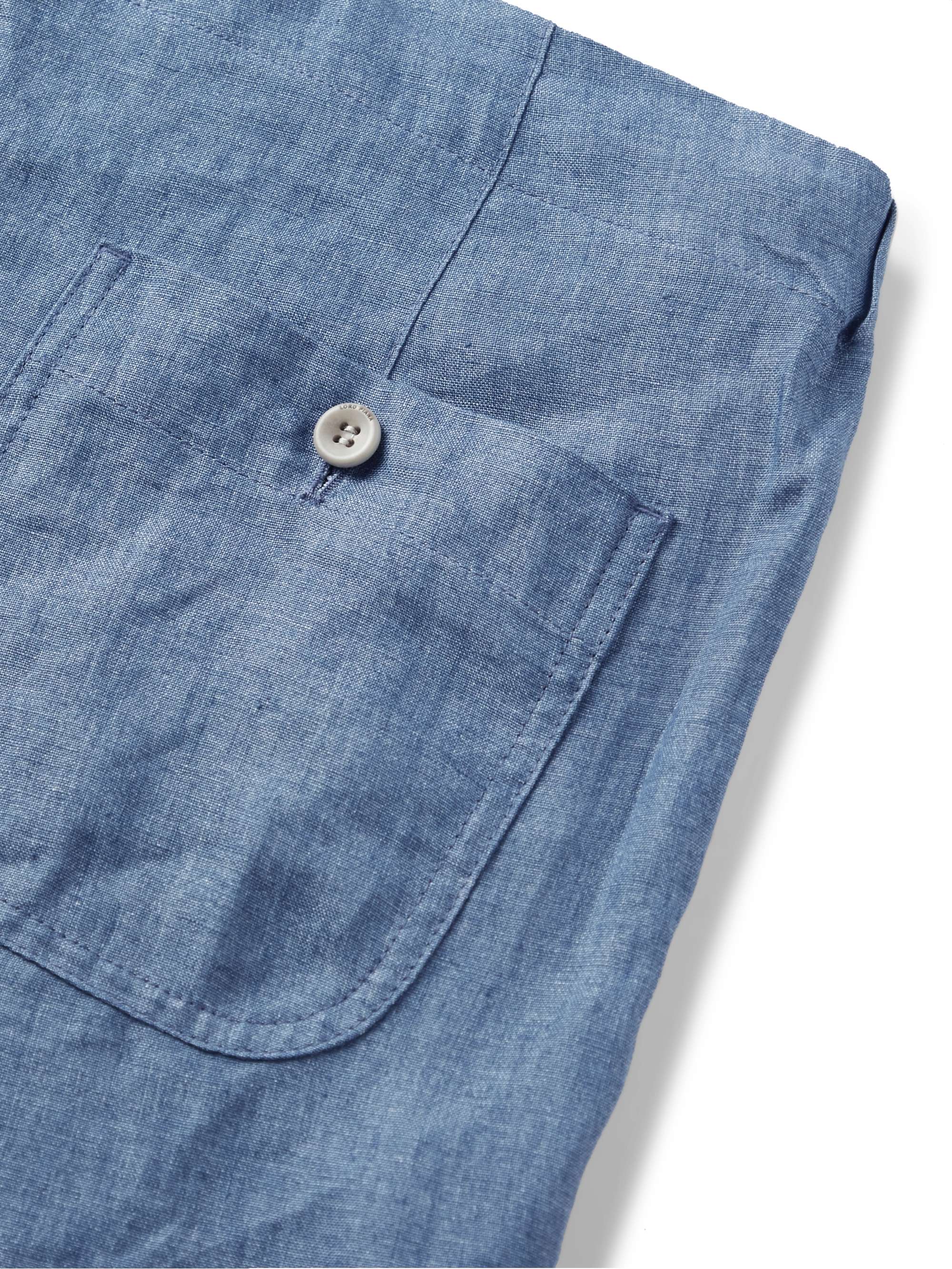 LORO PIANA Slim-Fit Linen Drawstring Bermuda Shorts