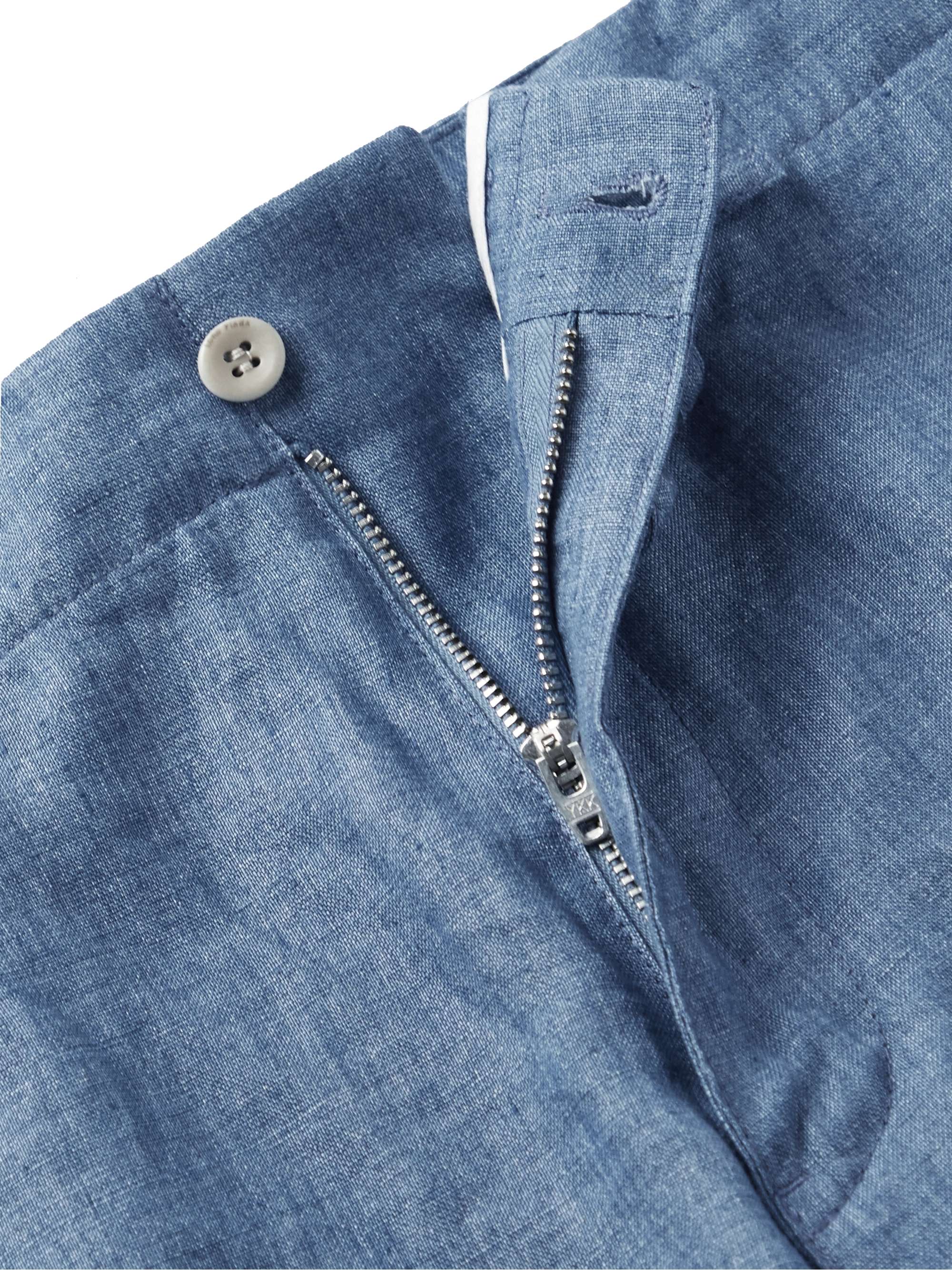 LORO PIANA Slim-Fit Linen Drawstring Bermuda Shorts