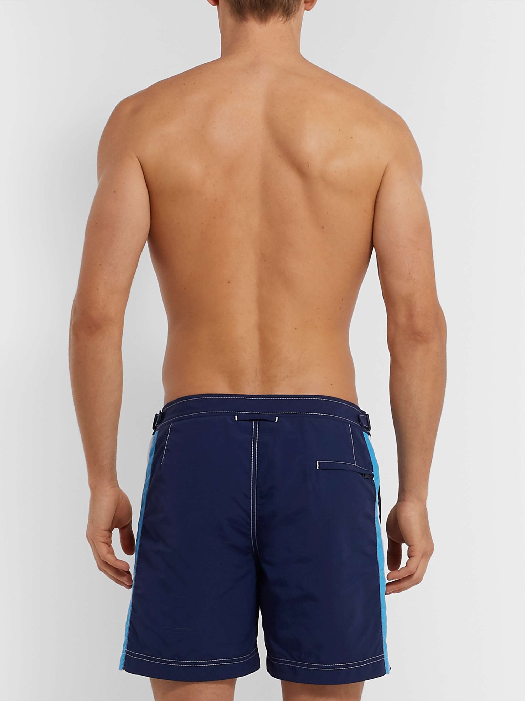 ORLEBAR BROWN Bulldog Mid-Length Striped Swim Shorts