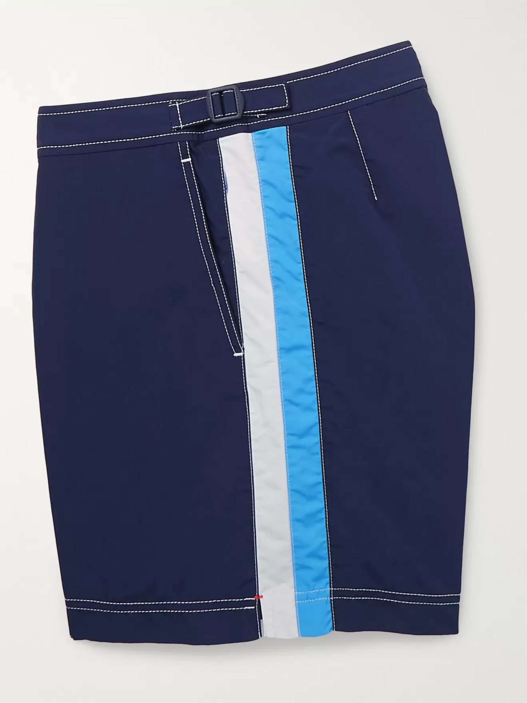 ORLEBAR BROWN Bulldog Mid-Length Striped Swim Shorts