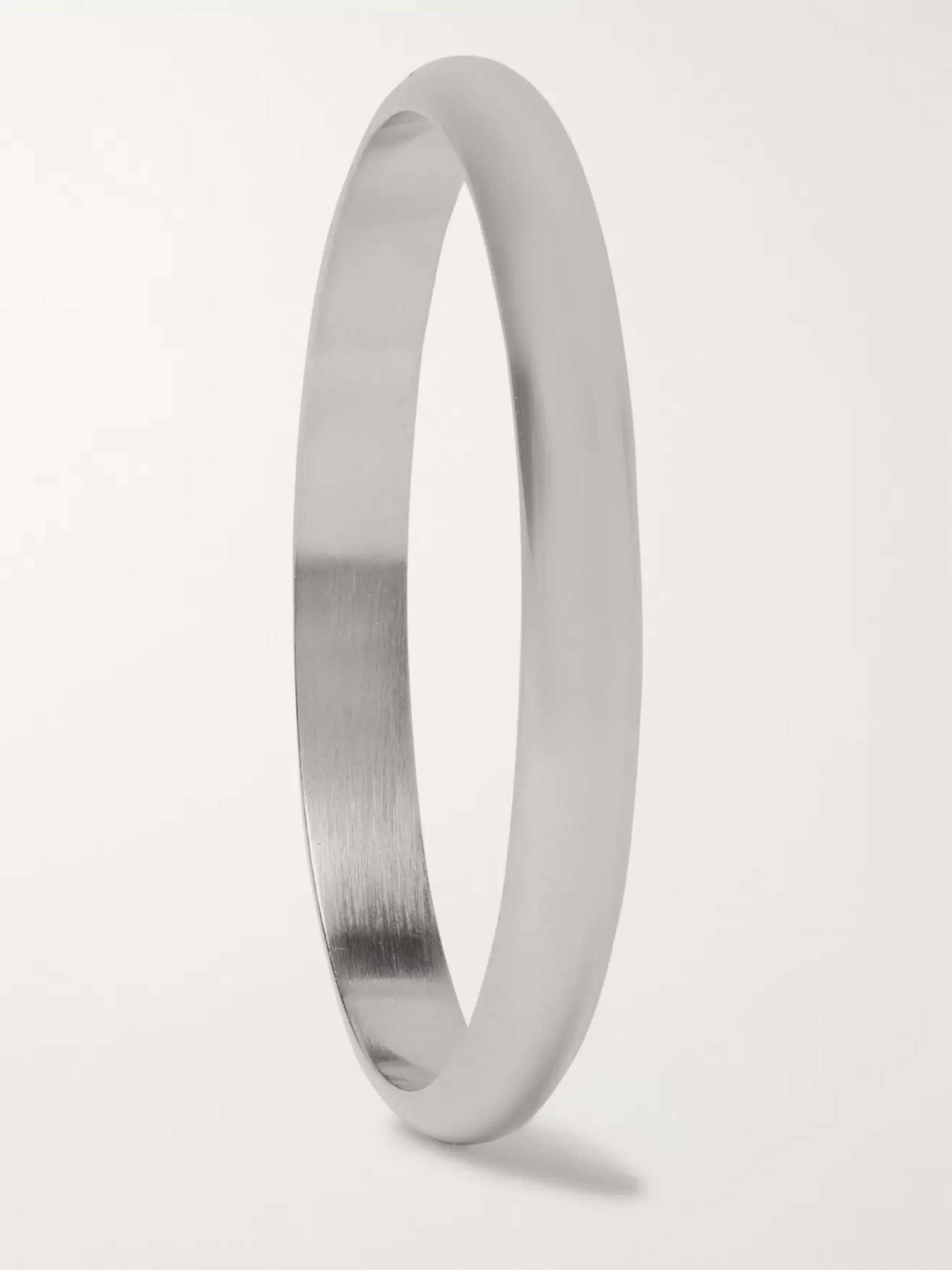 LE GRAMME Le 2 Brushed 18-Karat White Gold Ring