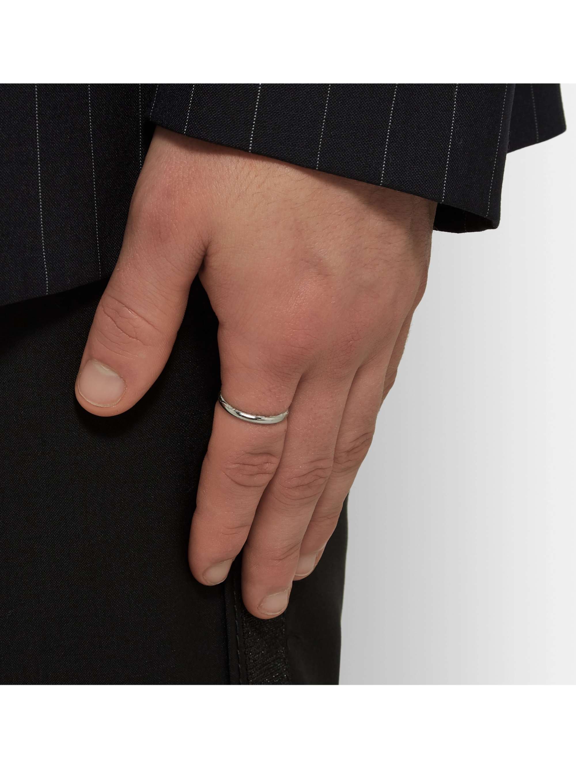 LE GRAMME Le 2 Brushed 18-Karat White Gold Ring