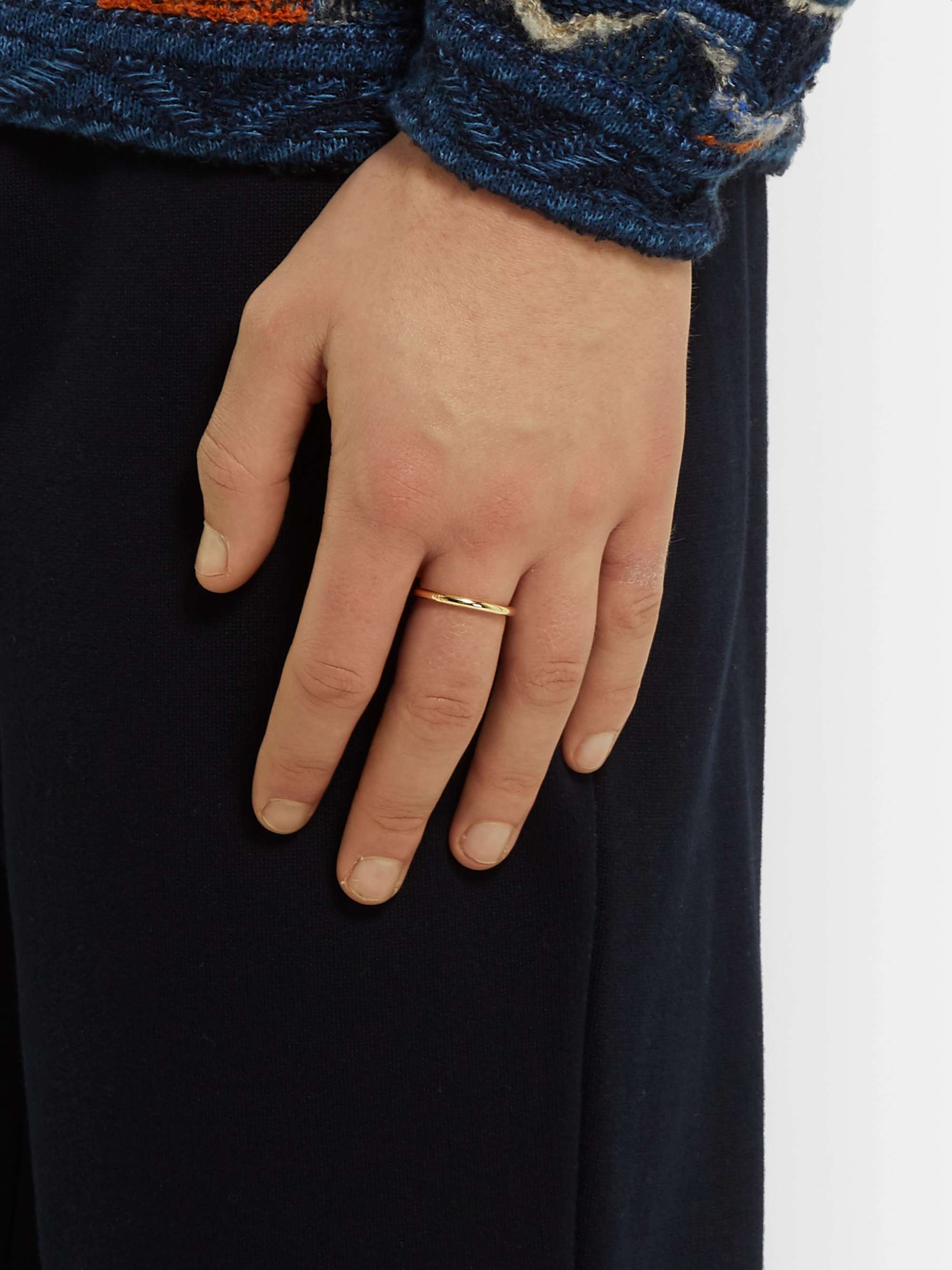 LE GRAMME Le 3 Brushed 18-Karat Gold Ring