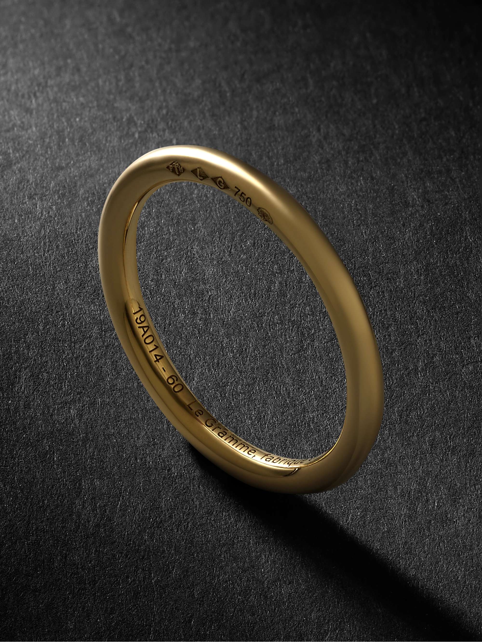 LE GRAMME Le 3 Brushed 18-Karat Gold Ring