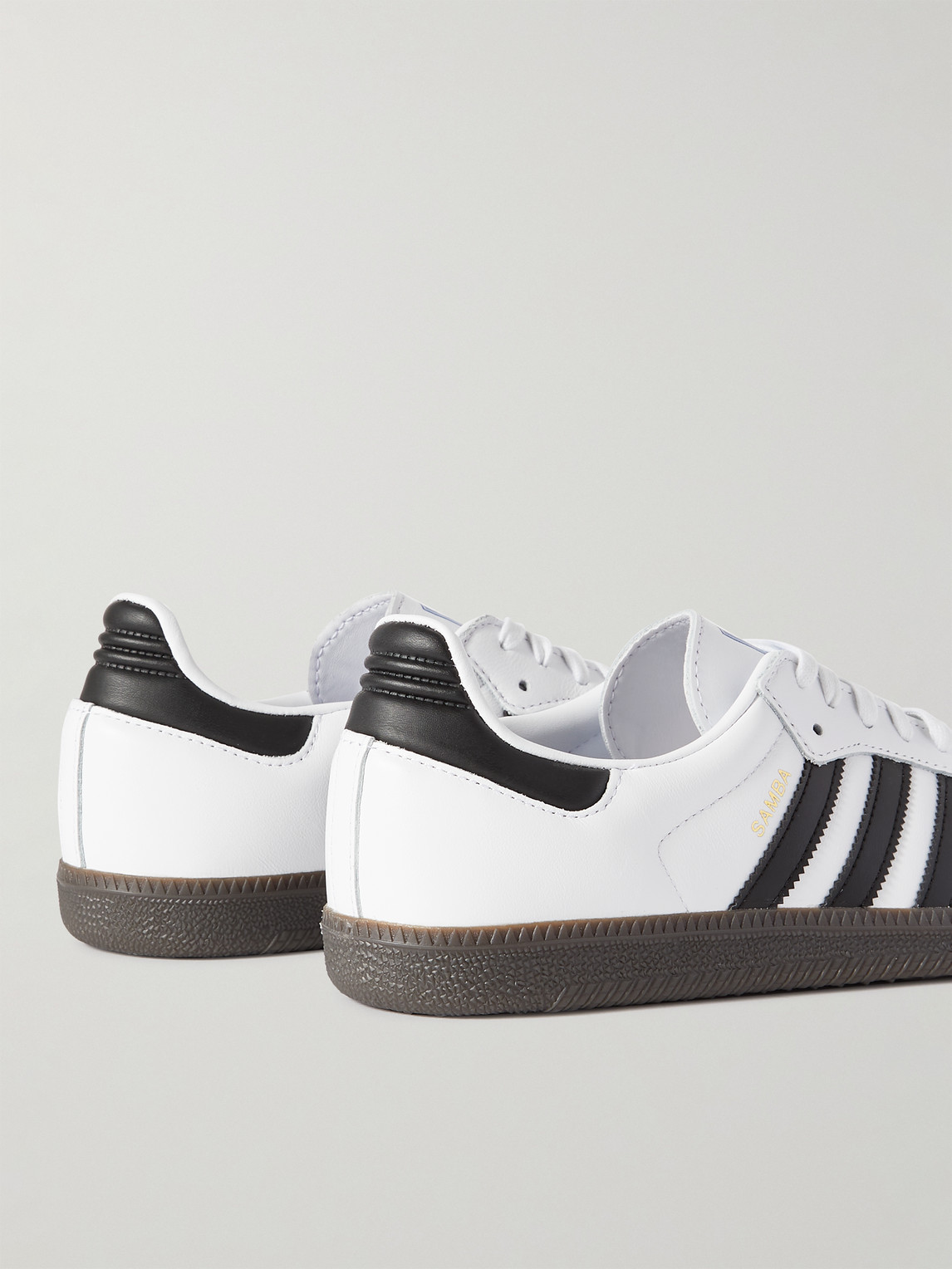 Adidas Originals Low-top Sneakers With Contrast Stripes And Suede Accents In White