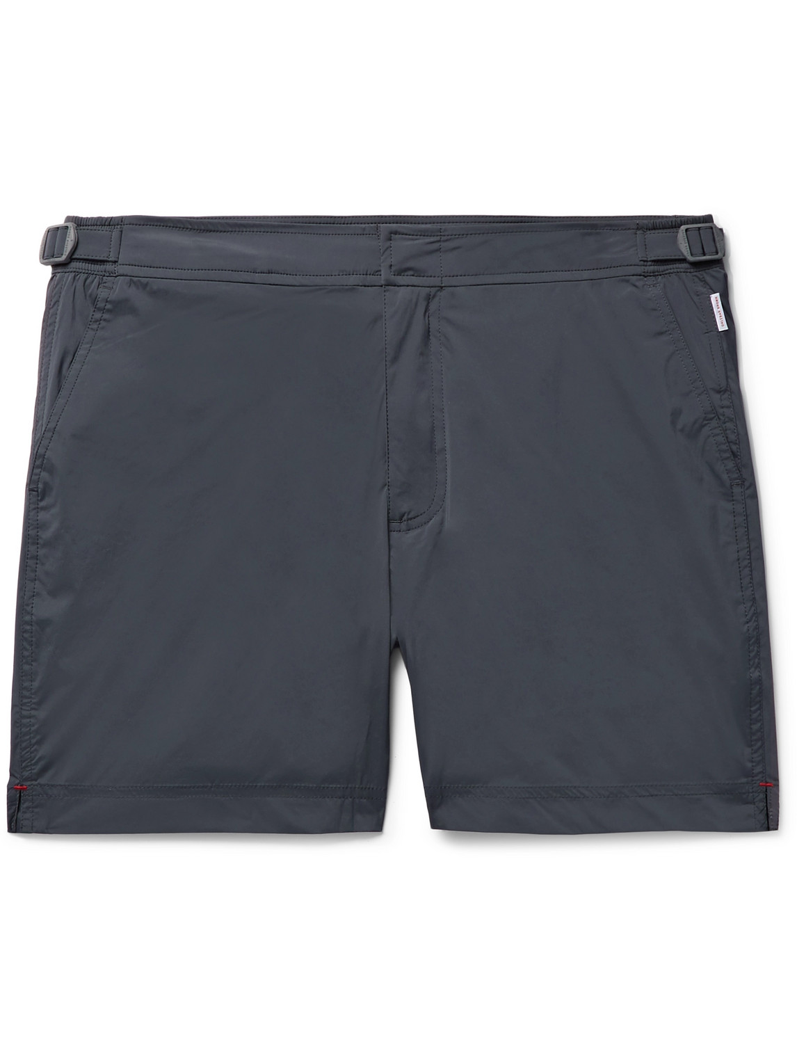 Shop Orlebar Brown Bulldog Sport Mid-length Swim Shorts In Gray