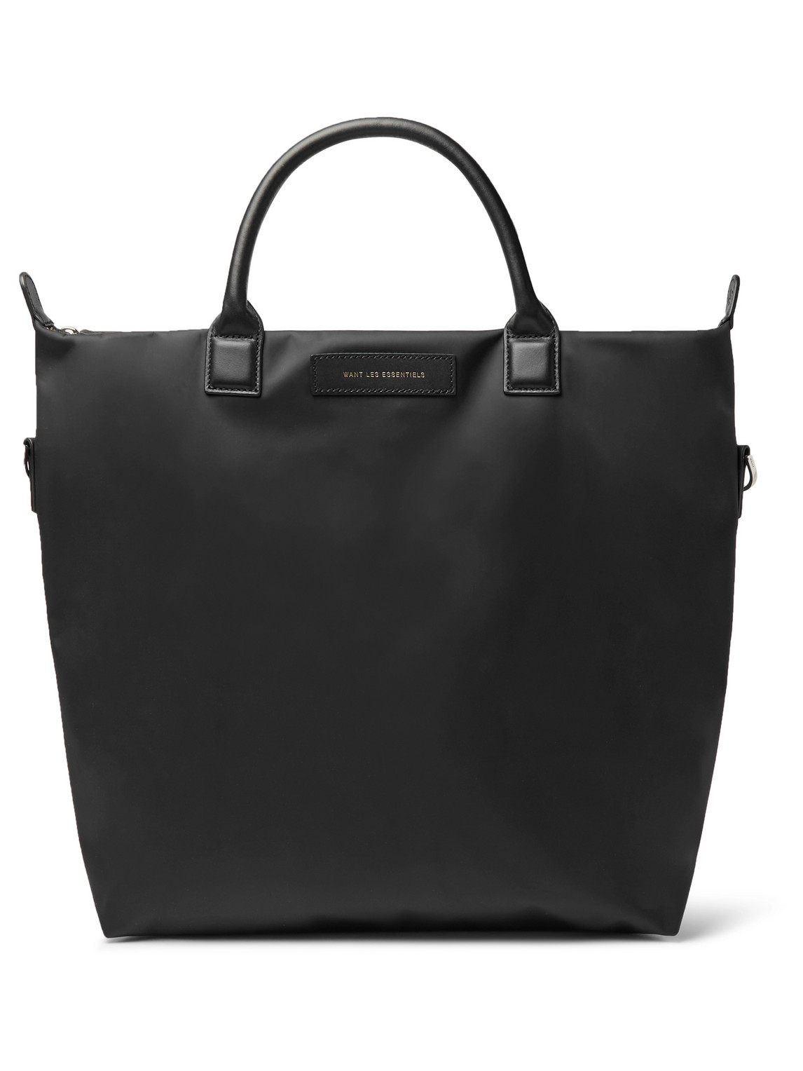 Want Les Essentiels De La Vie O'hare Leather-trimmed Nylon Tote Bag In Black