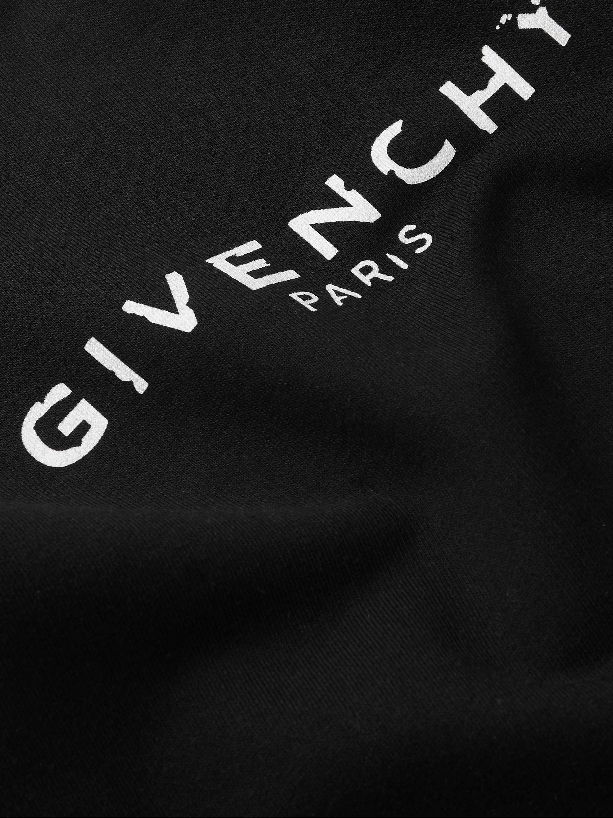 GIVENCHY Logo-Print Loopback Cotton-Jersey Sweatshirt for Men | MR PORTER