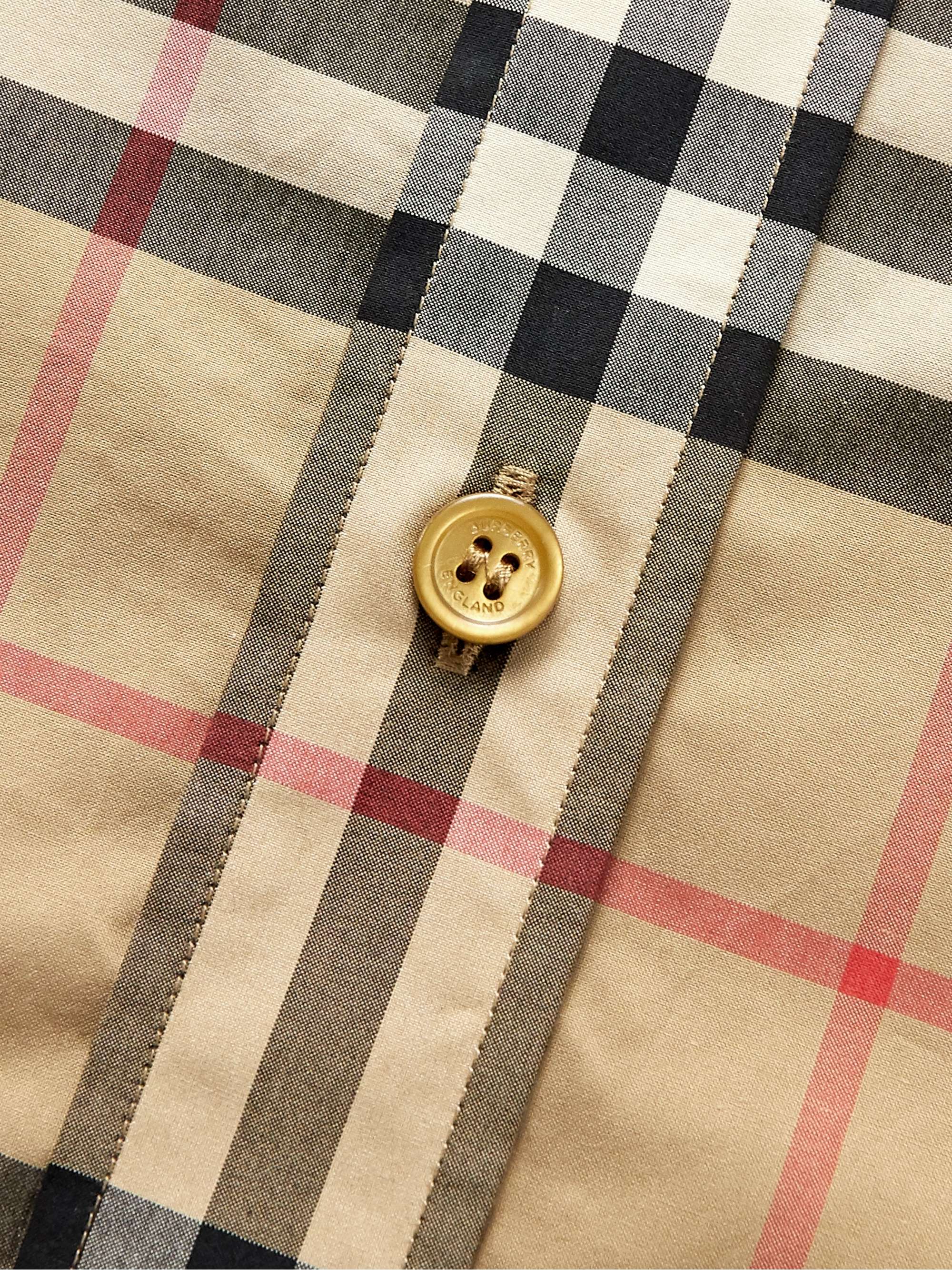 BURBERRY Checked Cotton-Poplin Shirt