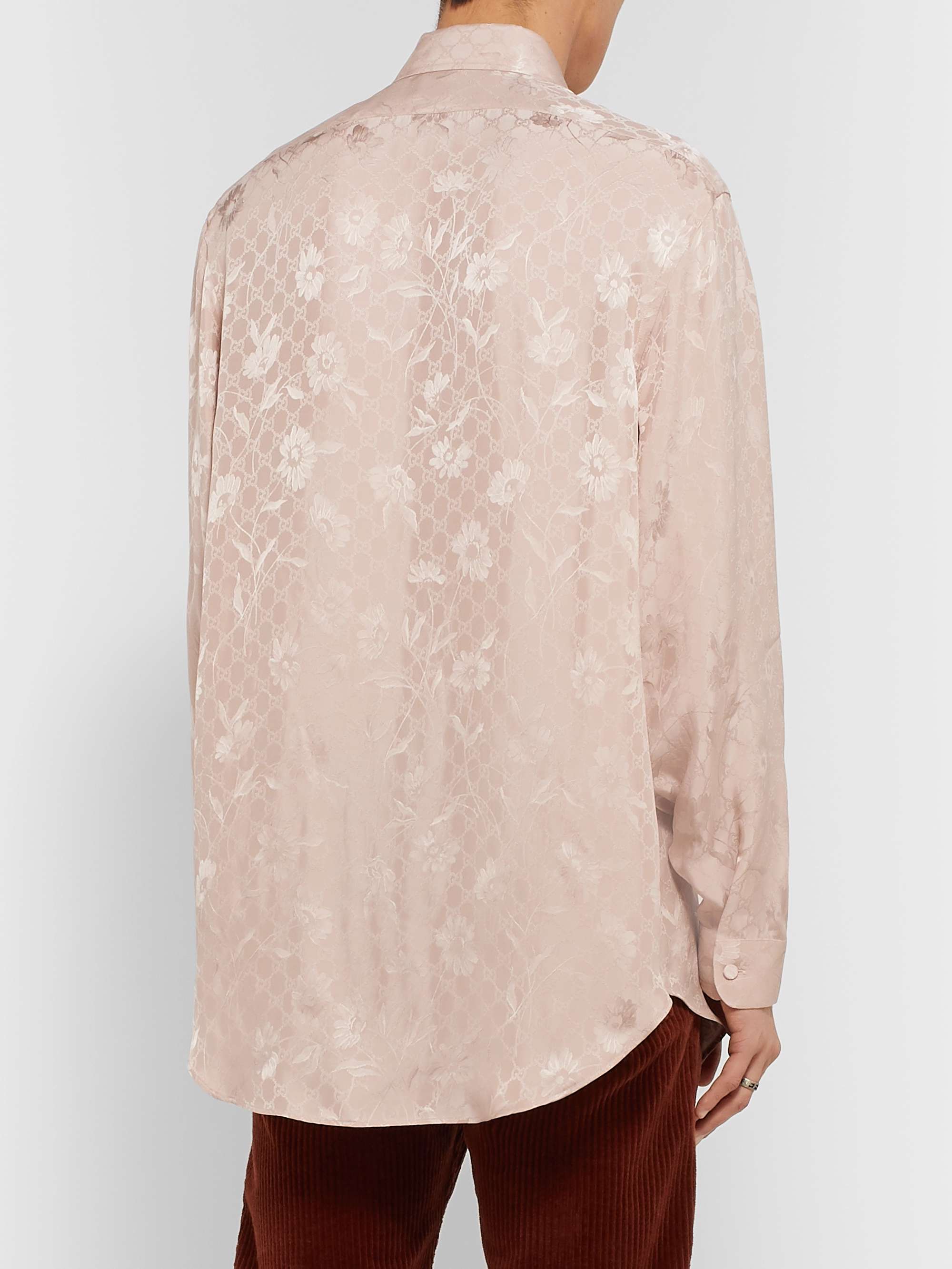 GUCCI Floral-Jacquard Shirt