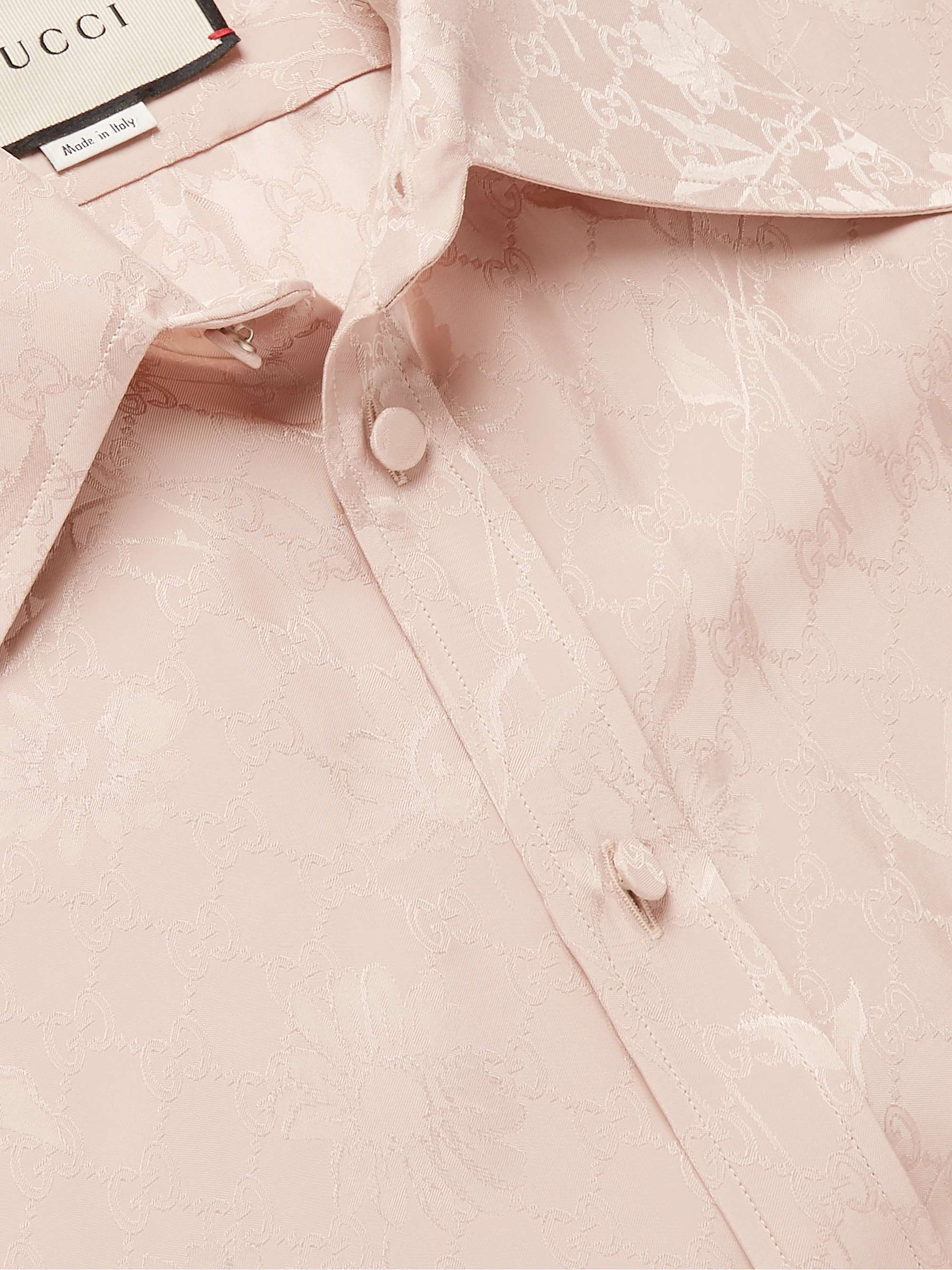 GUCCI Floral-Jacquard Shirt