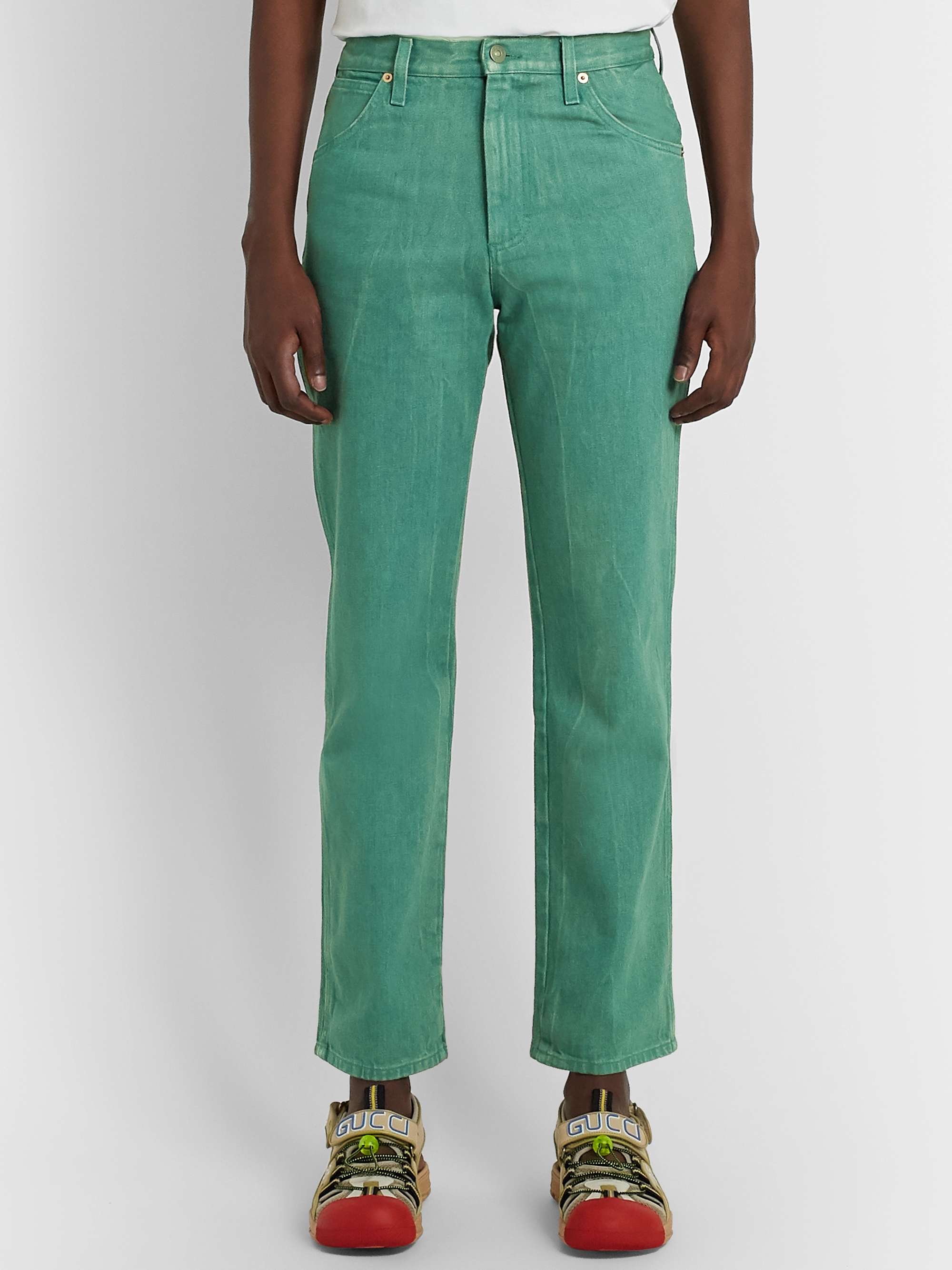 GUCCI Slim-Fit Washed-Denim Jeans