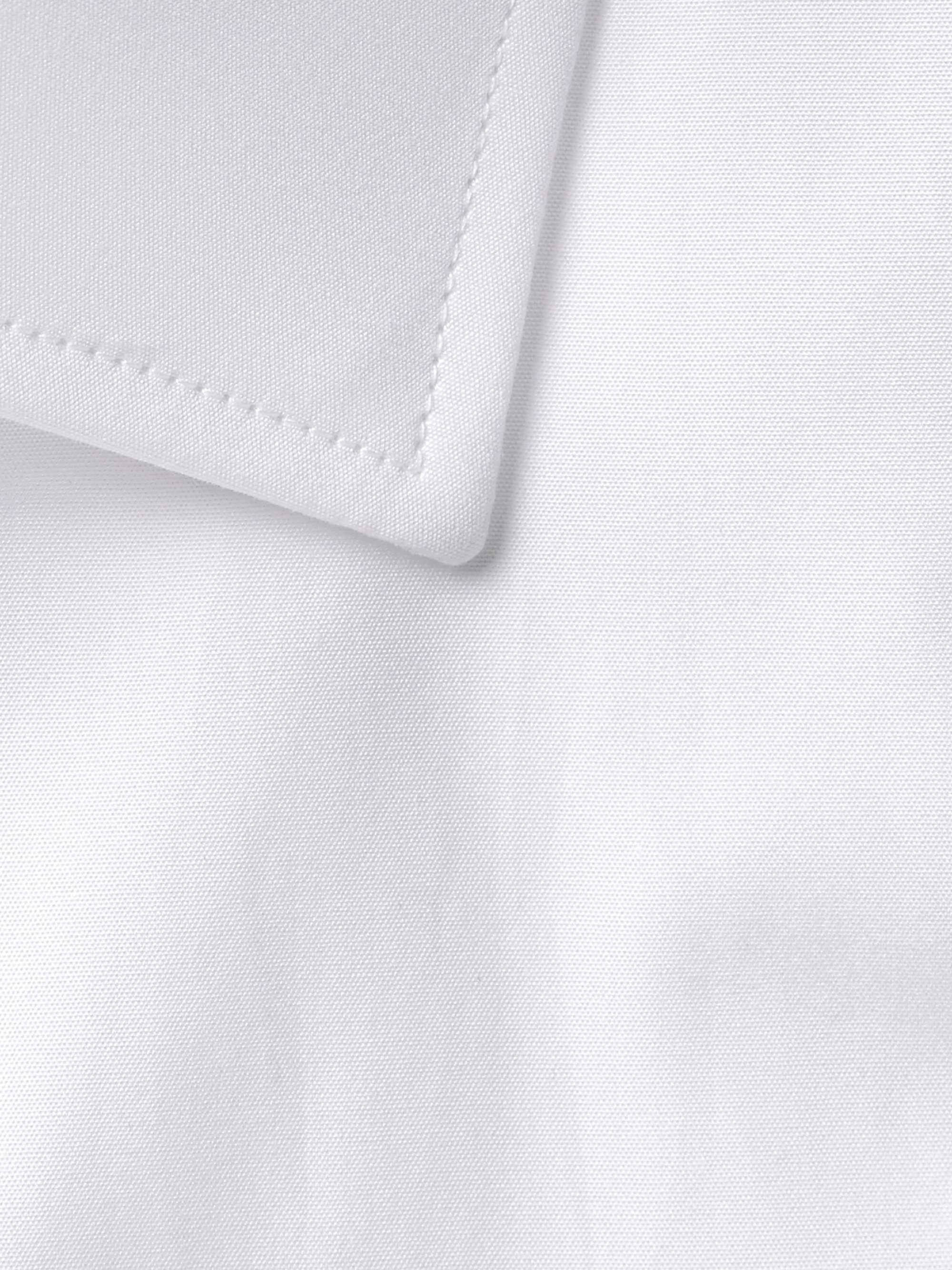 RICHARD JAMES White Slim-Fit Double-Cuff Cotton-Poplin Shirt