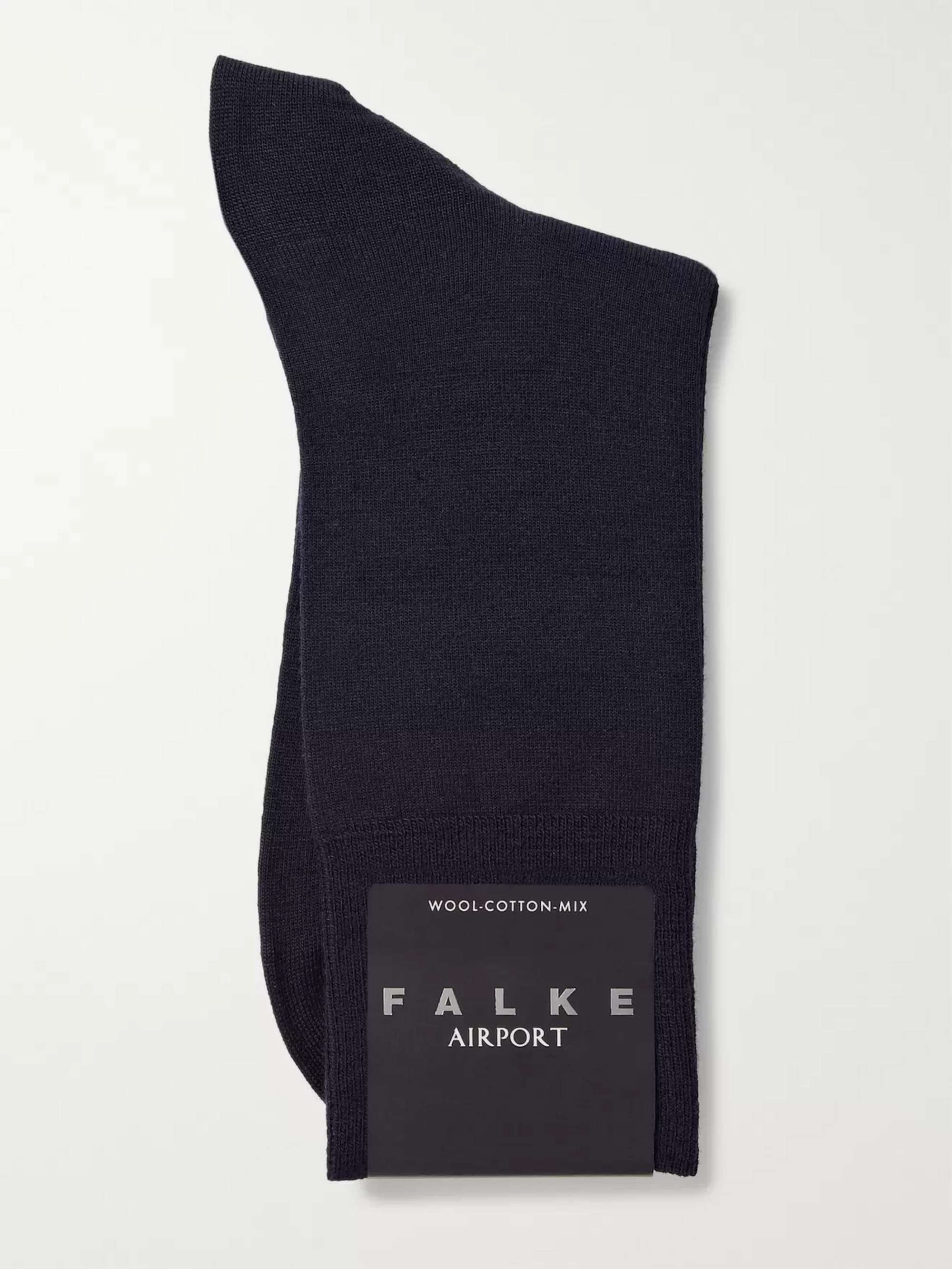 FALKE Airport Wool and Cotton-Blend Socks