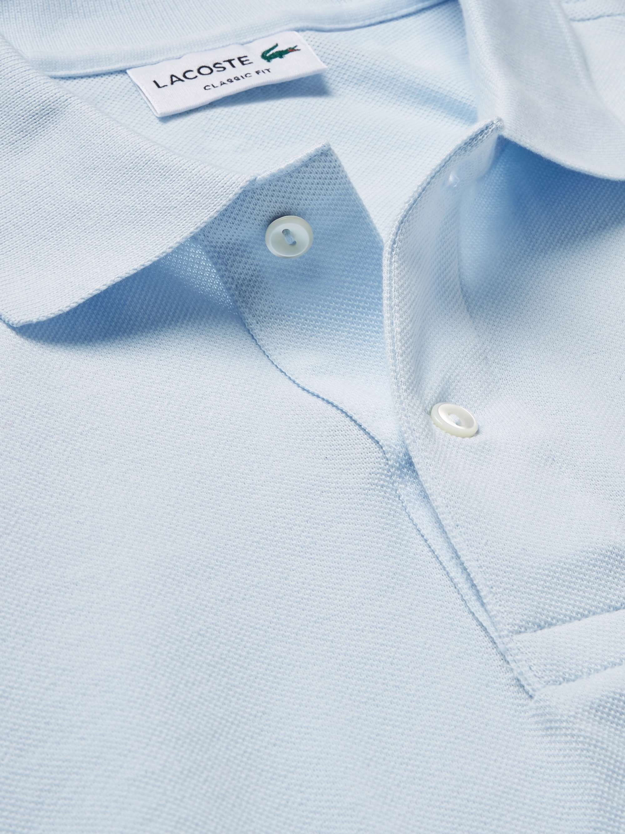LACOSTE Logo-Appliquéd Cotton-Piqué Polo Shirt
