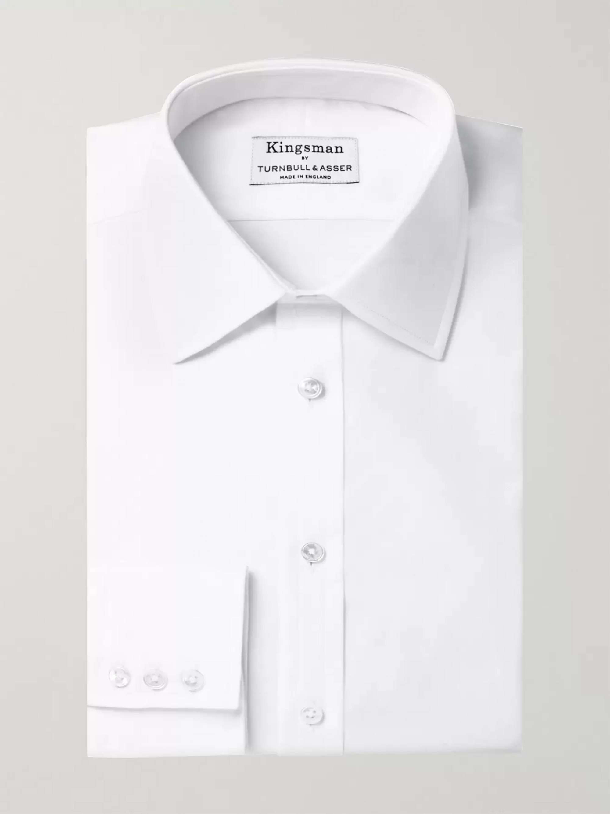 KINGSMAN + Turnbull & Asser White Cotton Royal Oxford Shirt