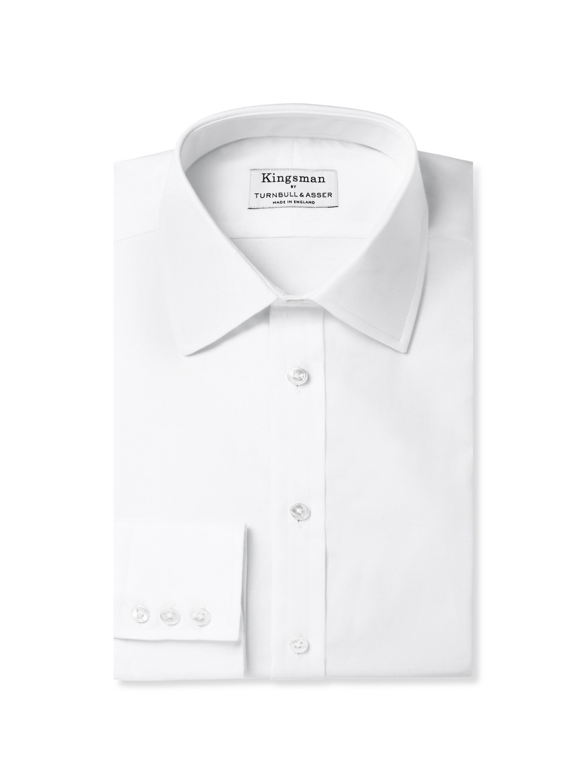 Kingsman Turnbull & Asser White Cotton Royal Oxford Shirt