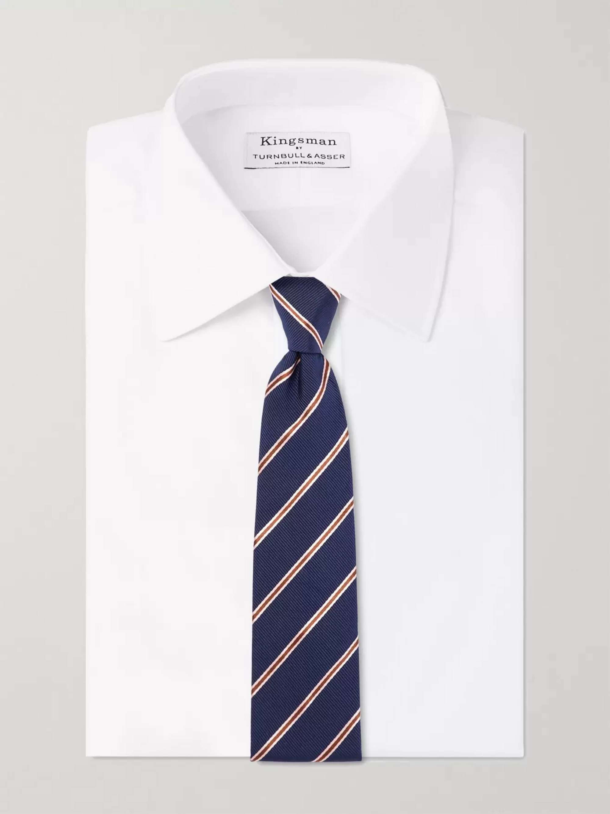 KINGSMAN + Turnbull & Asser White Double-Cuff Cotton-Twill Shirt