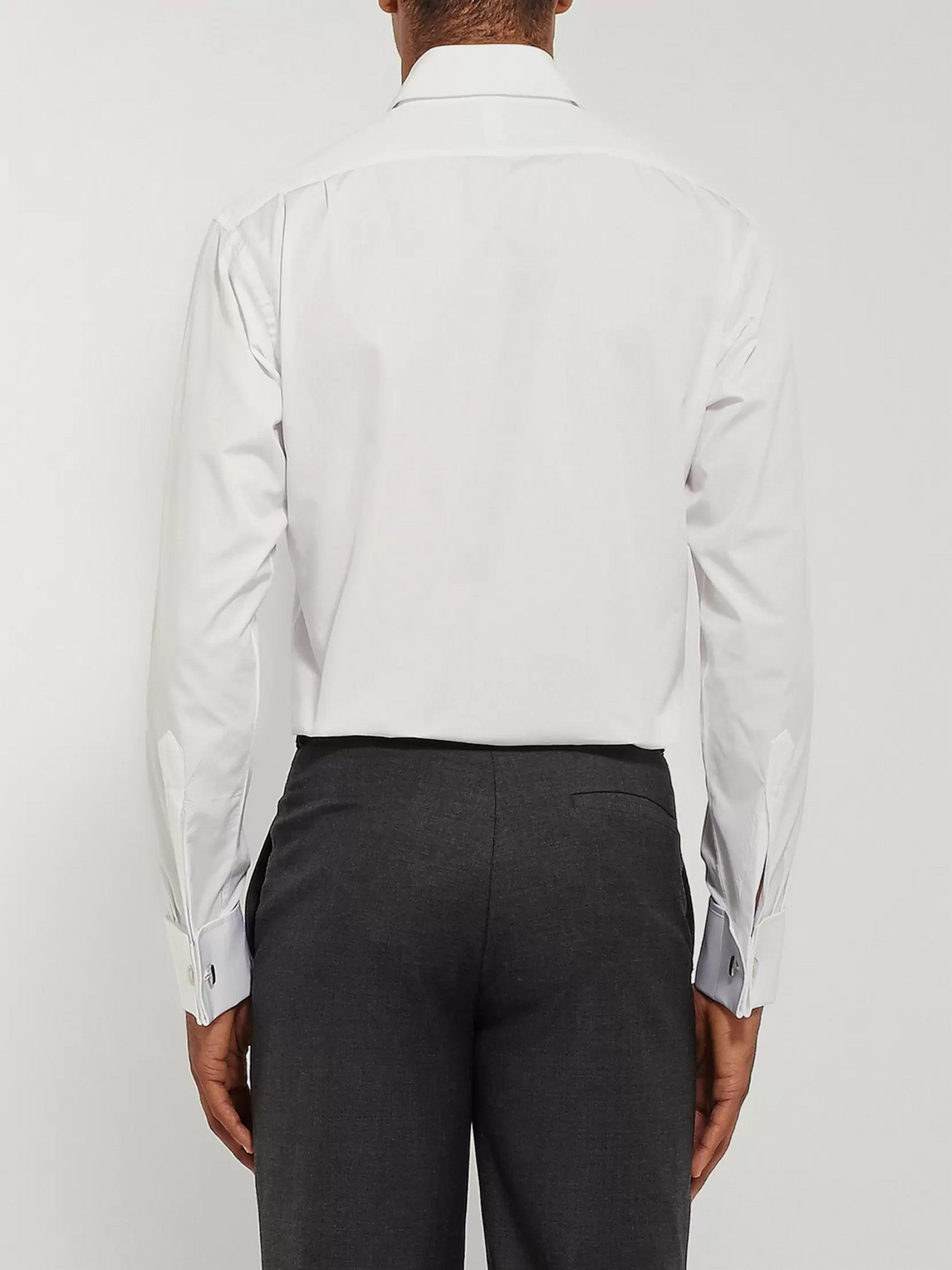 Shop Emma Willis White Double-cuff Cotton Shirt