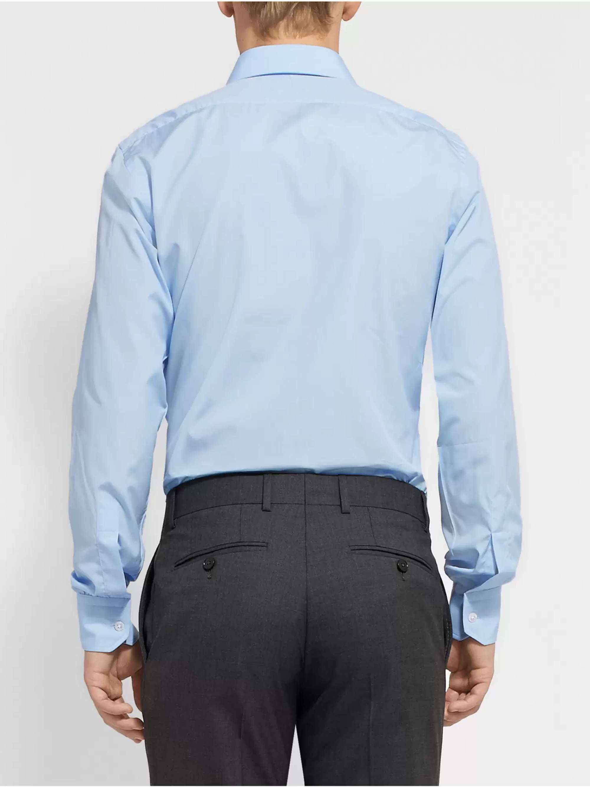 TURNBULL & ASSER Blue Cotton Shirt