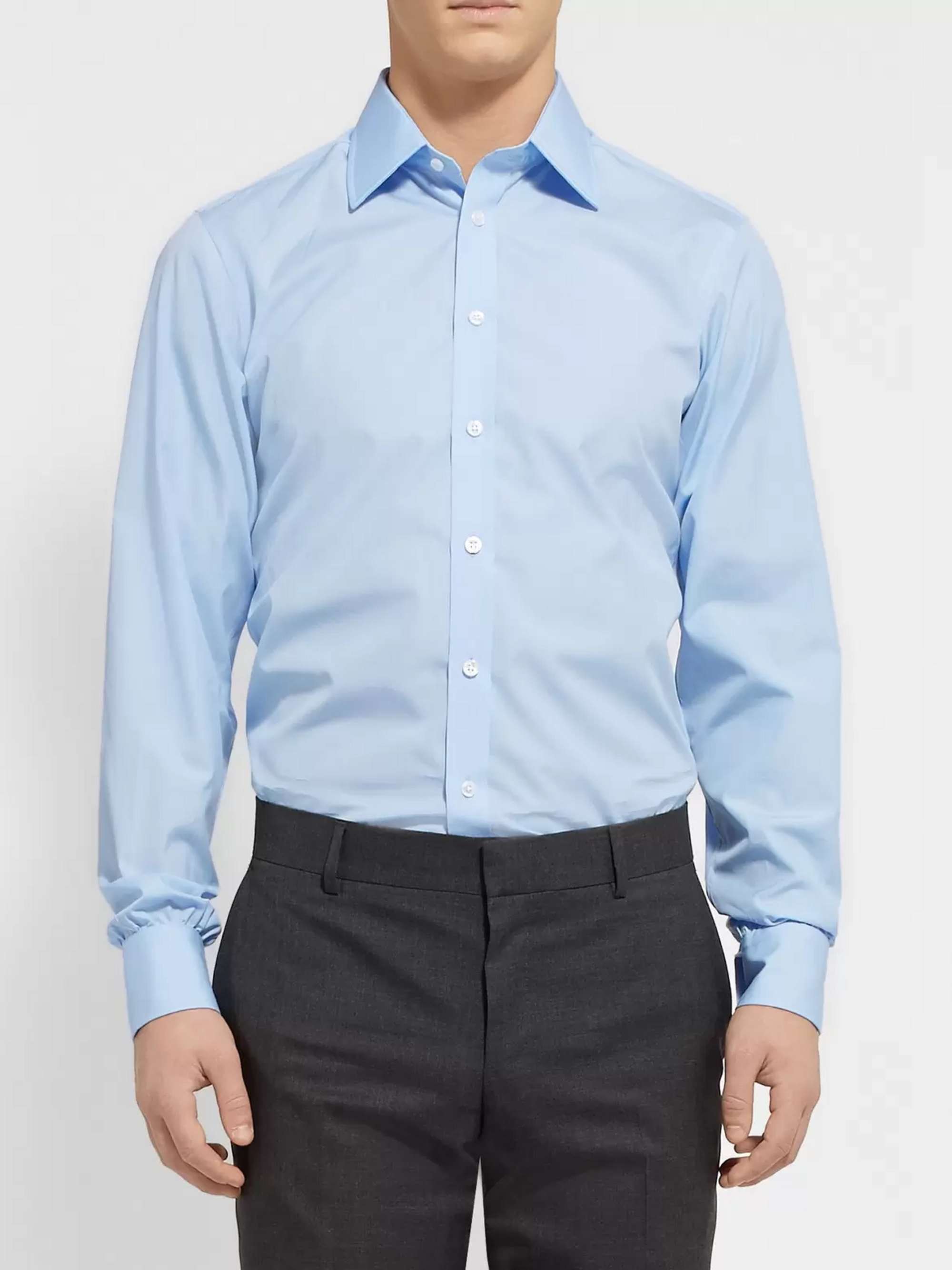 TURNBULL & ASSER Blue Cotton Shirt