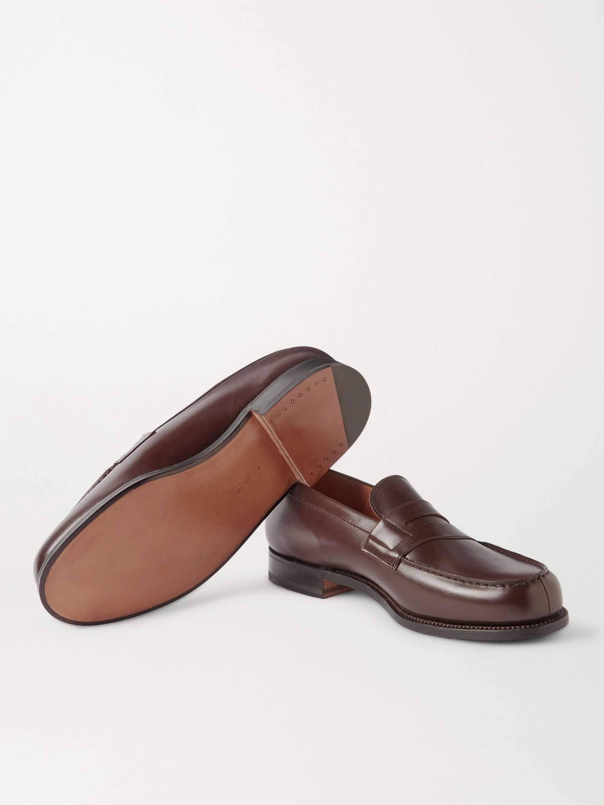 J.M. WESTON 180 Moccasin Leather Loafers