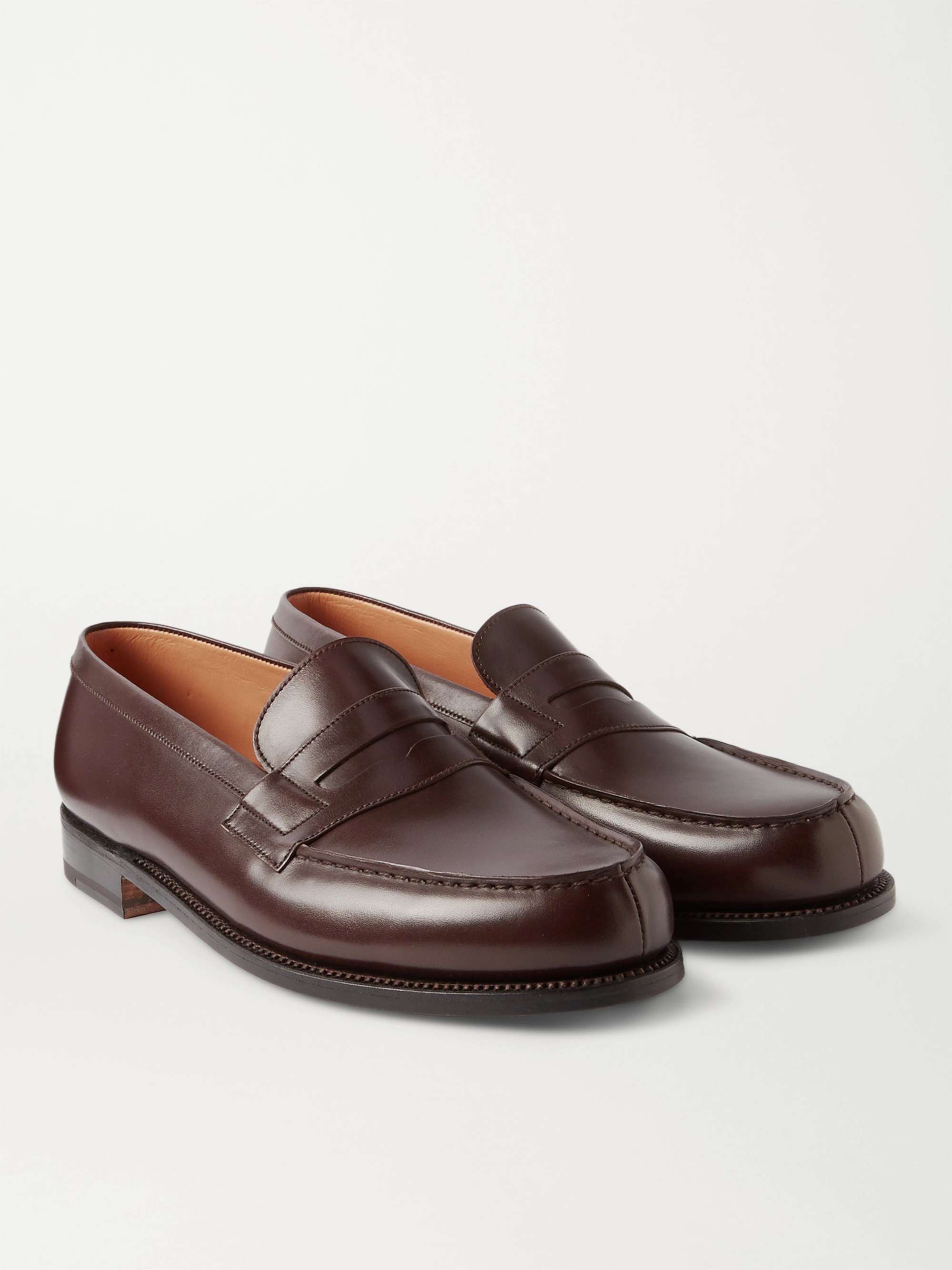 J.M. WESTON 180 Moccasin Leather Loafers