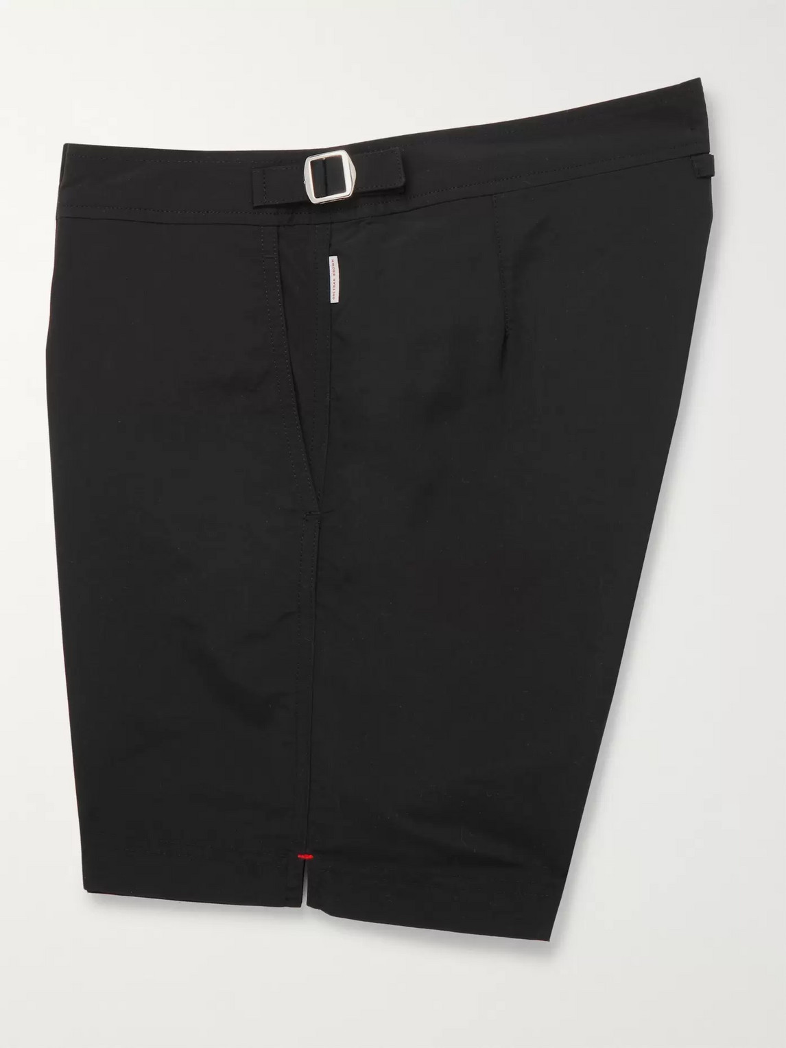 Shop Orlebar Brown Bulldog Mid-length Swim Shorts In Black