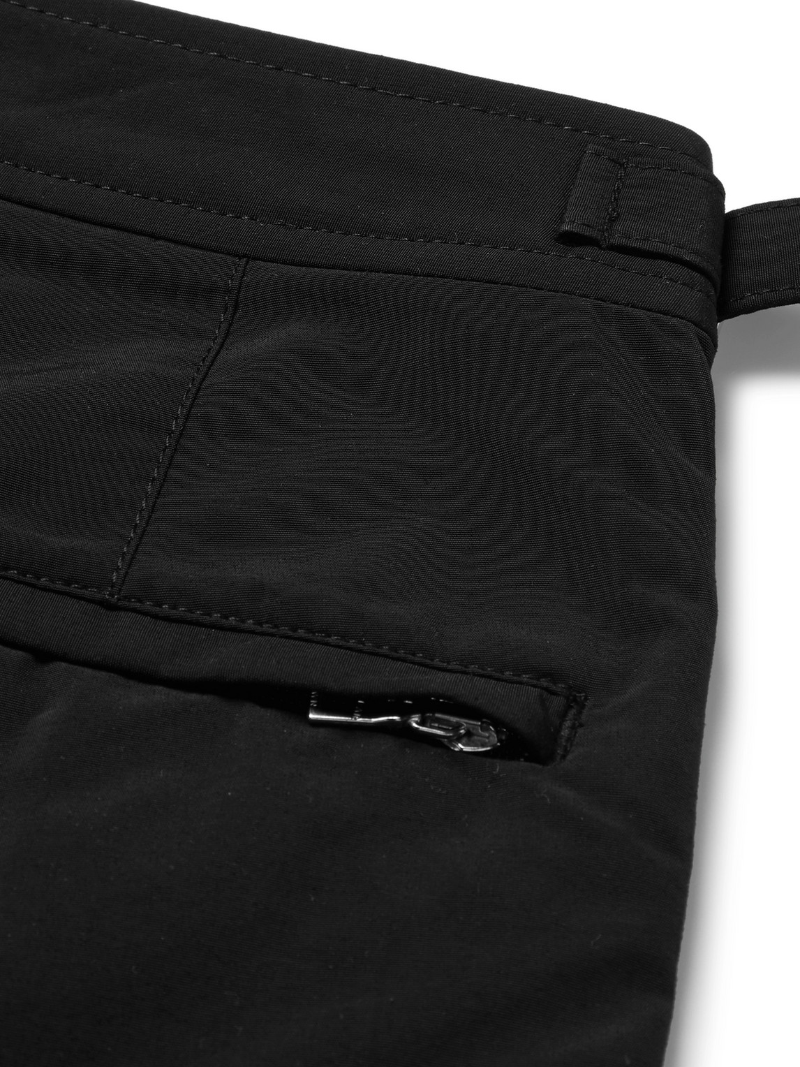 Shop Orlebar Brown Bulldog Mid-length Swim Shorts In Black