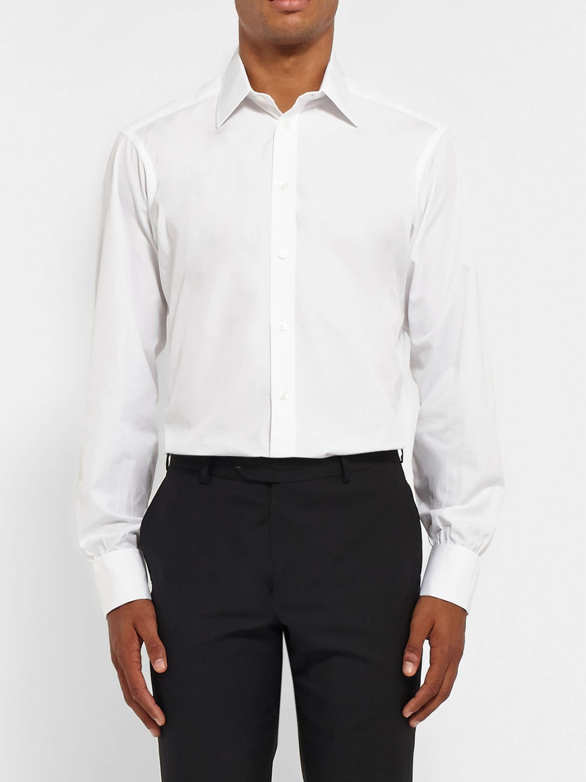 TURNBULL & ASSER Pink Double-Cuff Cotton Shirt