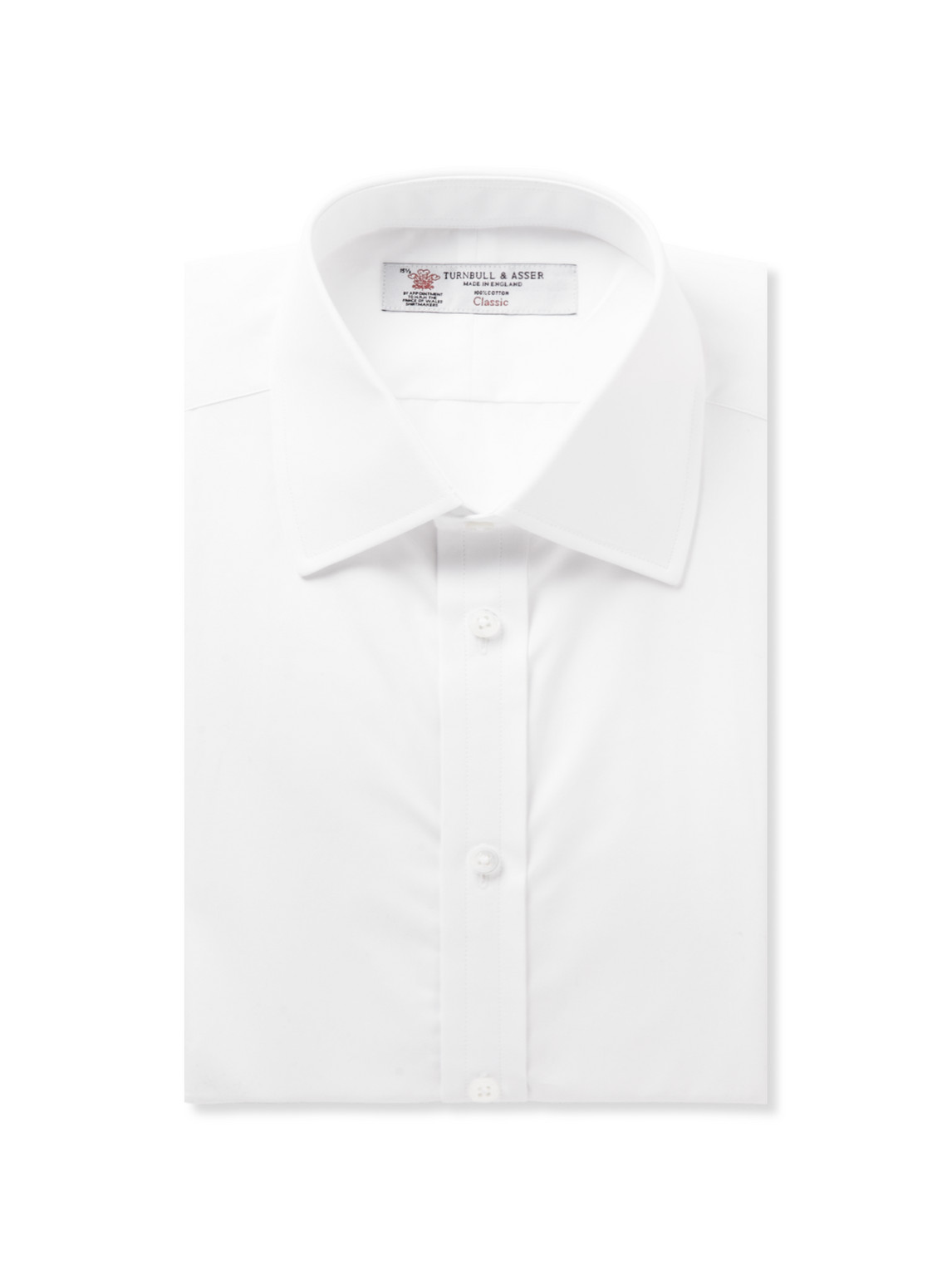 Turnbull & Asser White Double-cuff Cotton Shirt