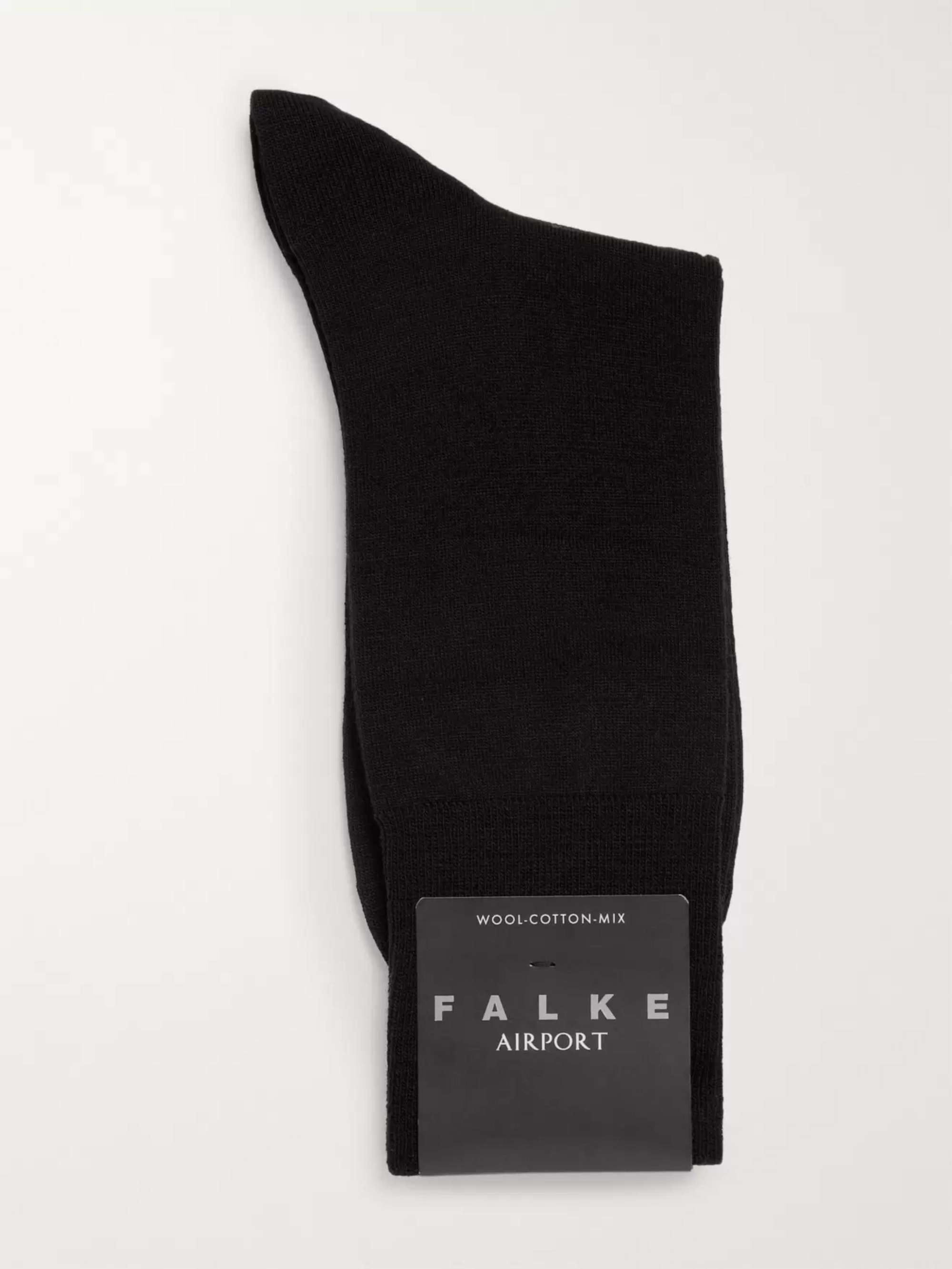 FALKE Airport Merino Wool-Blend Socks