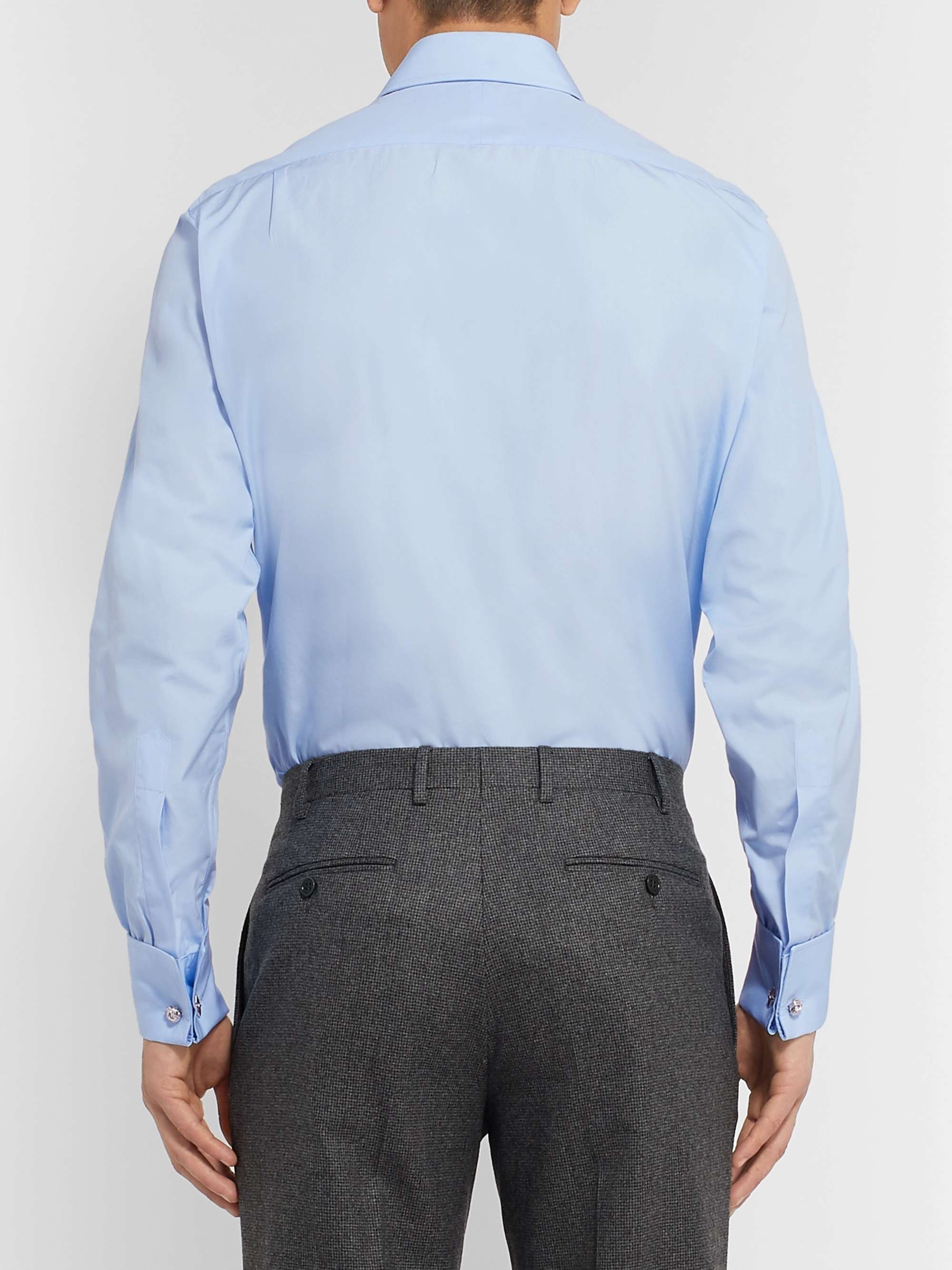 TURNBULL & ASSER Pink Double-Cuff Cotton Shirt