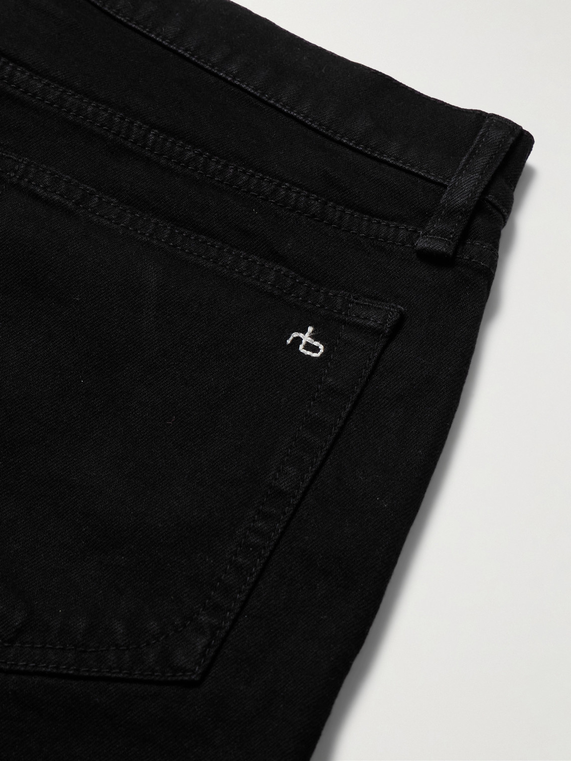 Rag & Bone Fit 2 Slim-fit Stretch-denim Jeans In Black