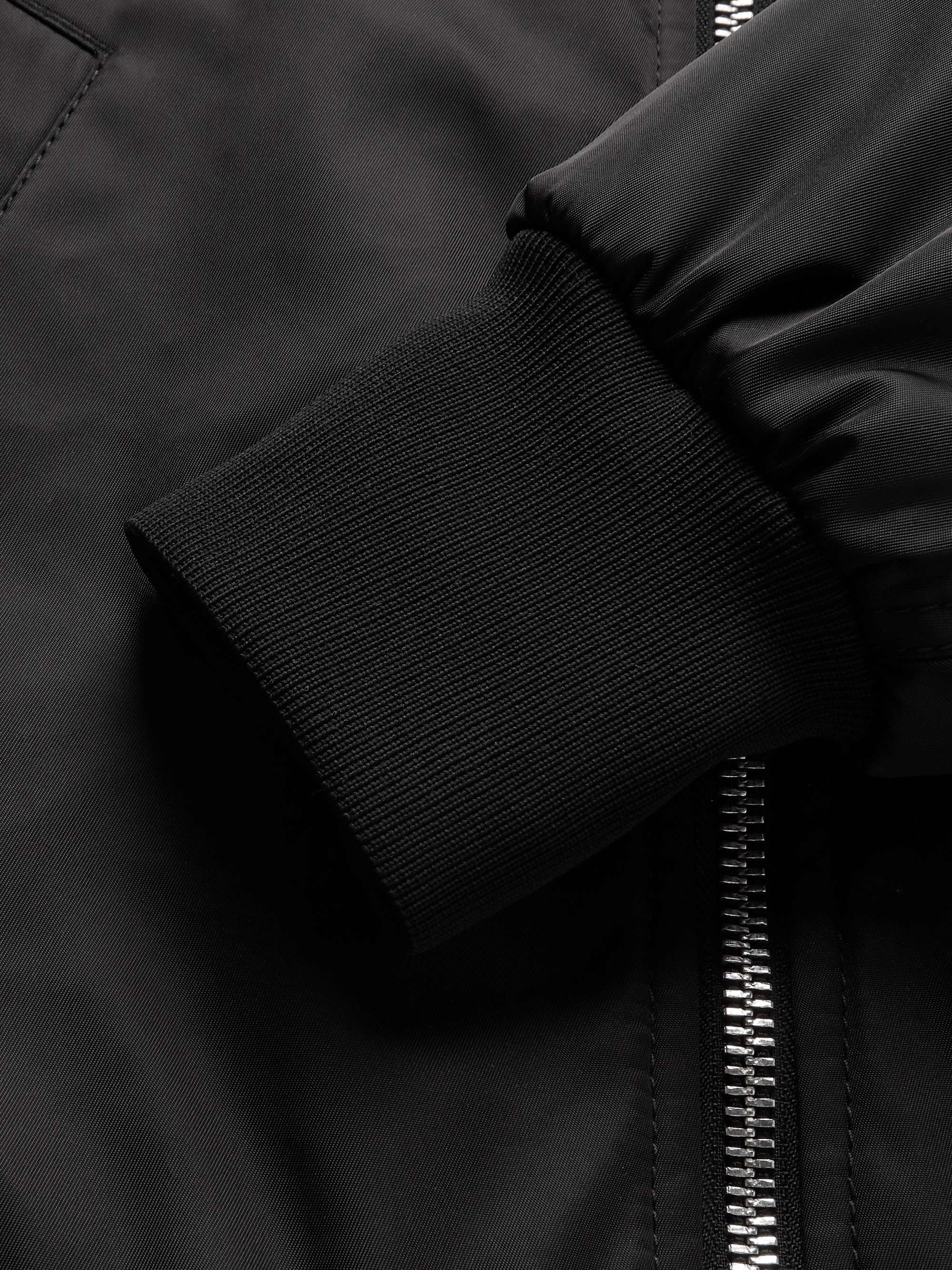 PRADA Saffiano Leather-Trimmed Nylon Blouson Jacket