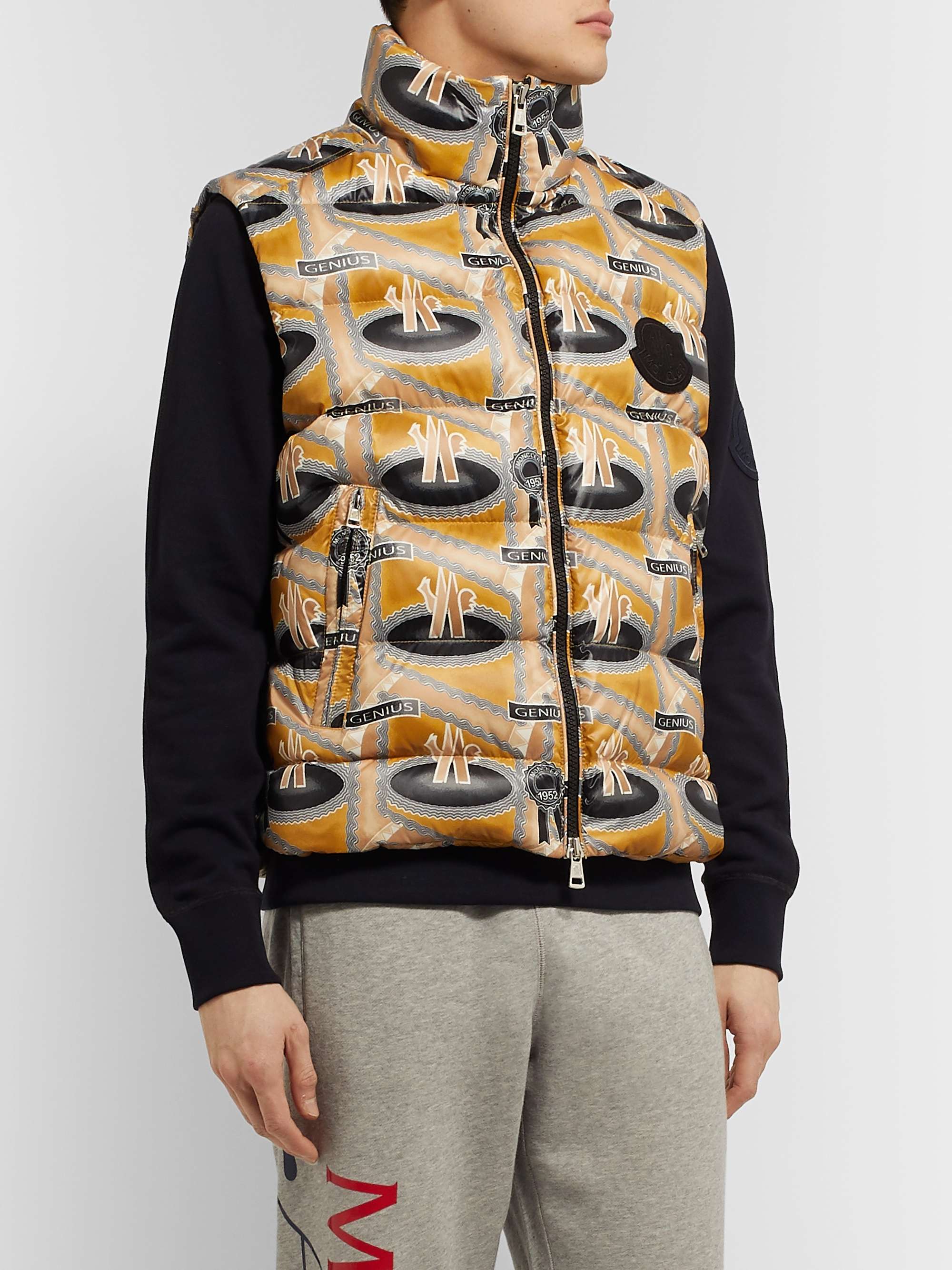 MONCLER GENIUS + Fergus Purcell 2 Moncler 1952 Parker Printed Quilted Nylon Down Gilet