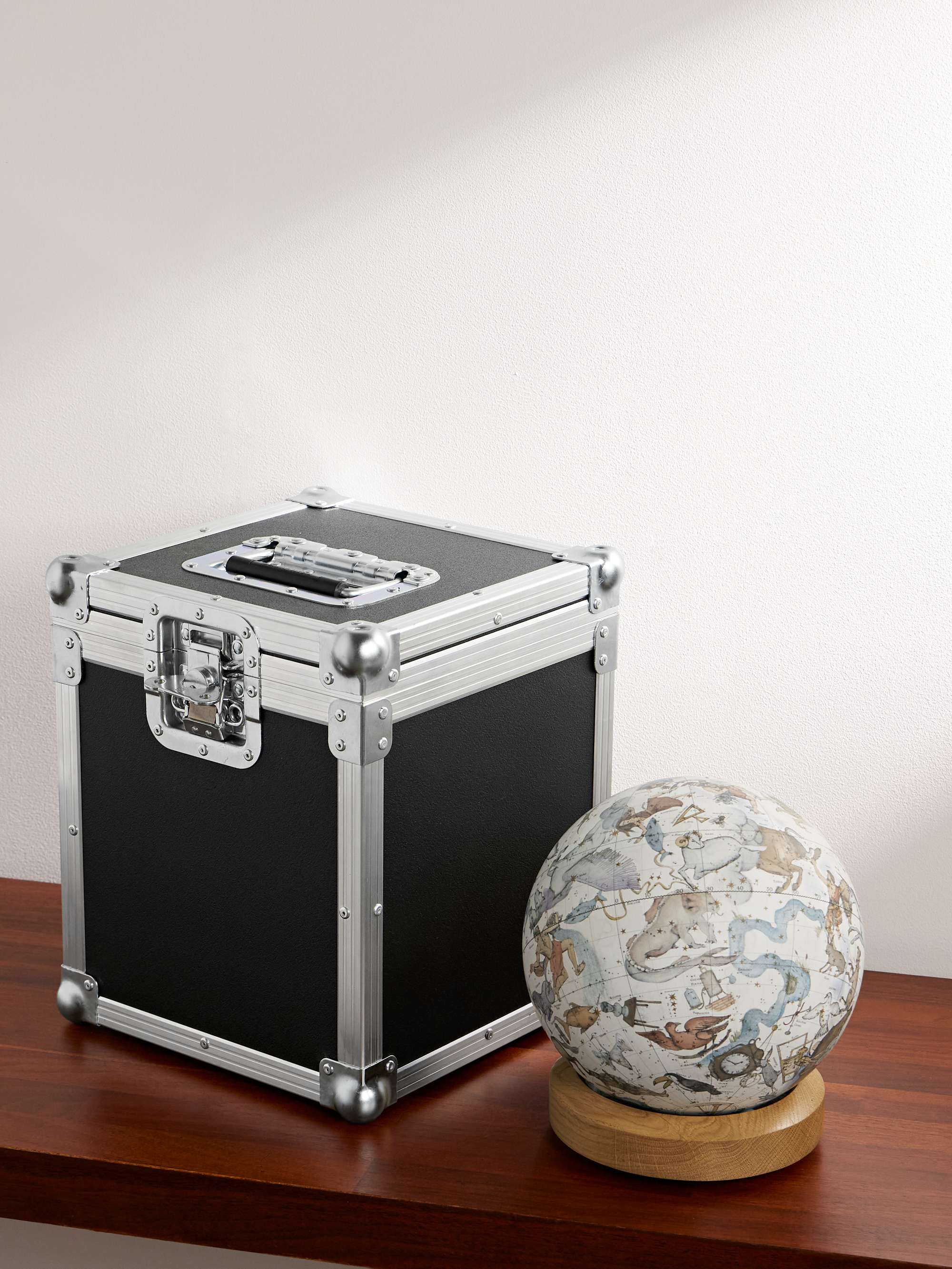 Bellerby & Co Globemakers Albion Resin and Walnut Mini Desk Globe