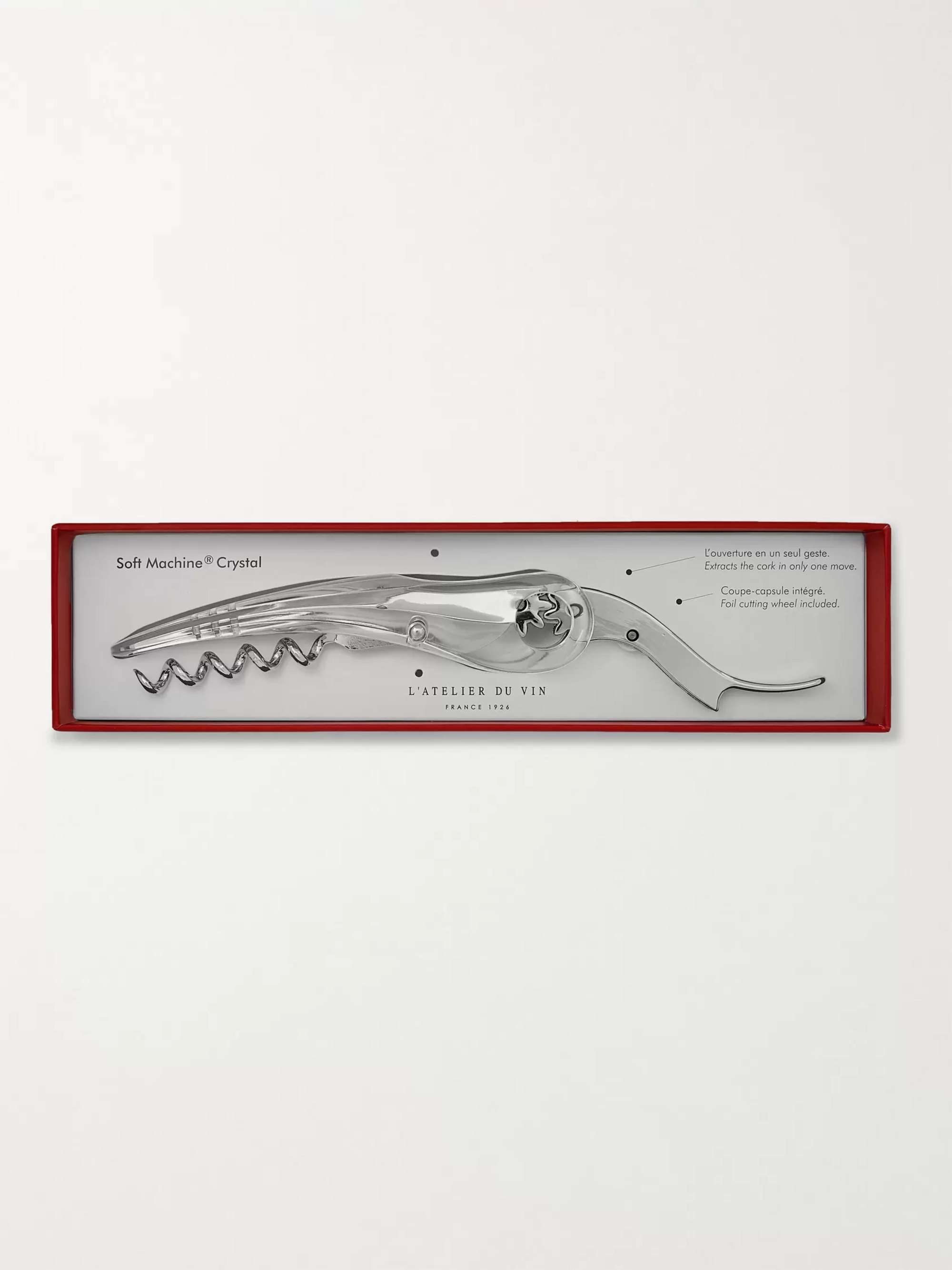 L'ATELIER DU VIN Soft Machine Crystal Corkscrew